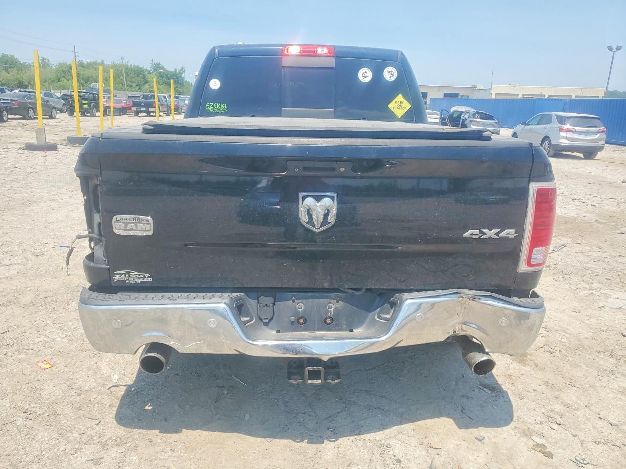 2014 Ram 1500 Longhorn Black vin: 1C6RR7PT6ES136433