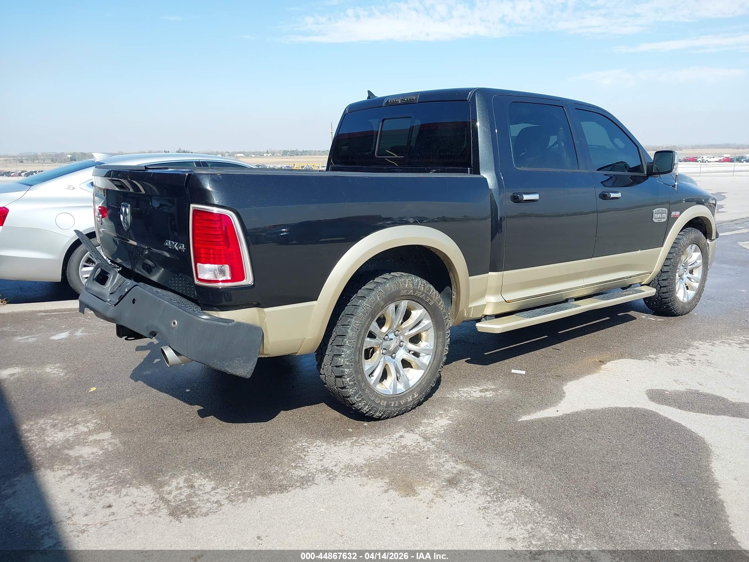 2015 Ram 1500 Laramie Longhorn Black vin: 1C6RR7PT6FS682800