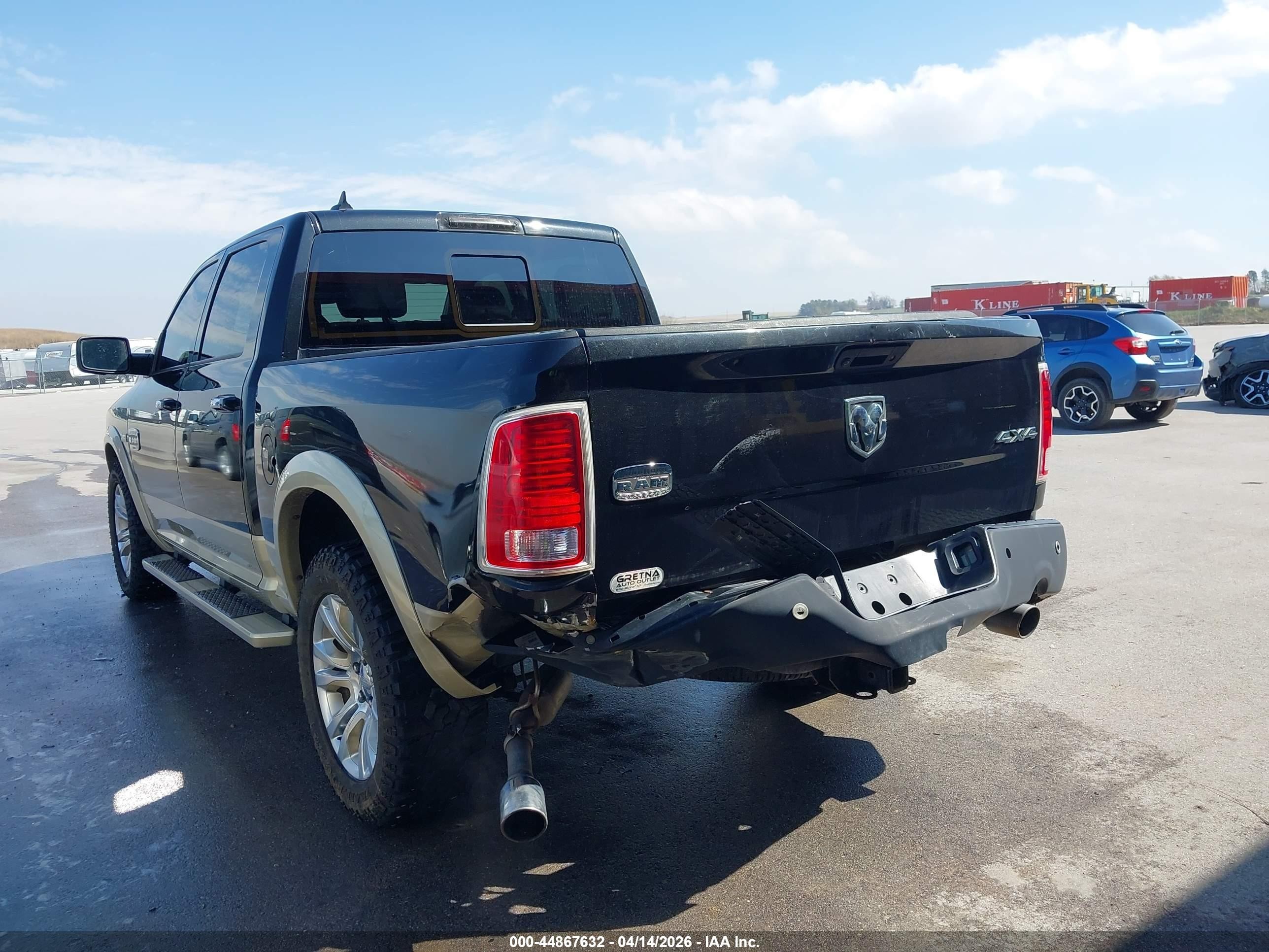 2015 Ram 1500 Laramie Longhorn Black vin: 1C6RR7PT6FS682800