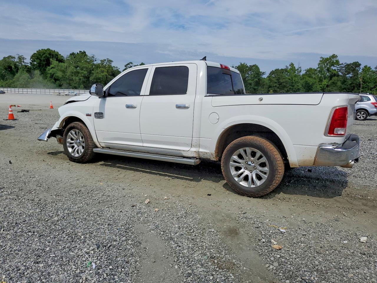 2014 Ram 1500 Longhorn White vin: 1C6RR7PT7ES143794