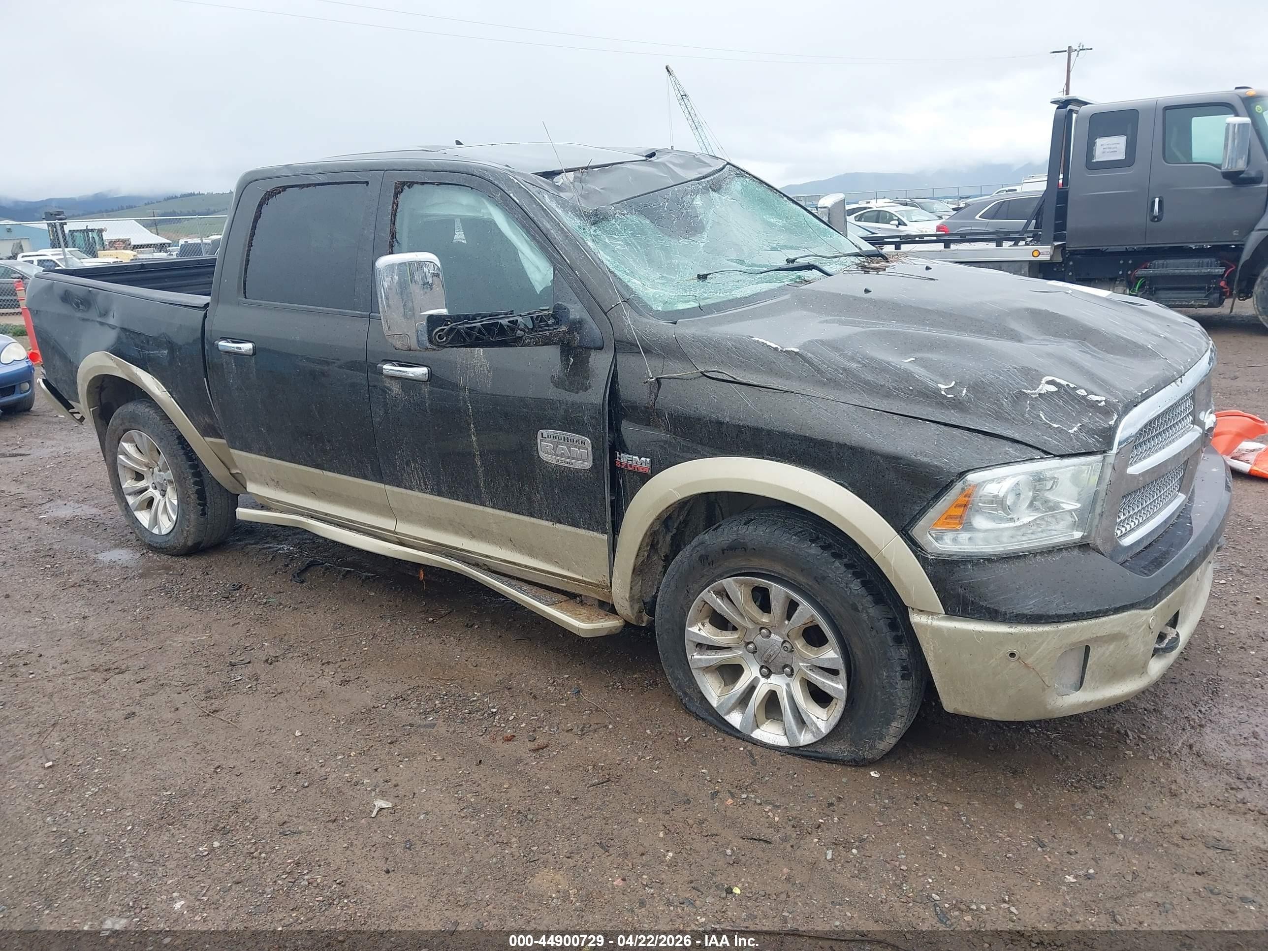 2014 Ram 1500 Longhorn Brown vin: 1C6RR7PT7ES197564