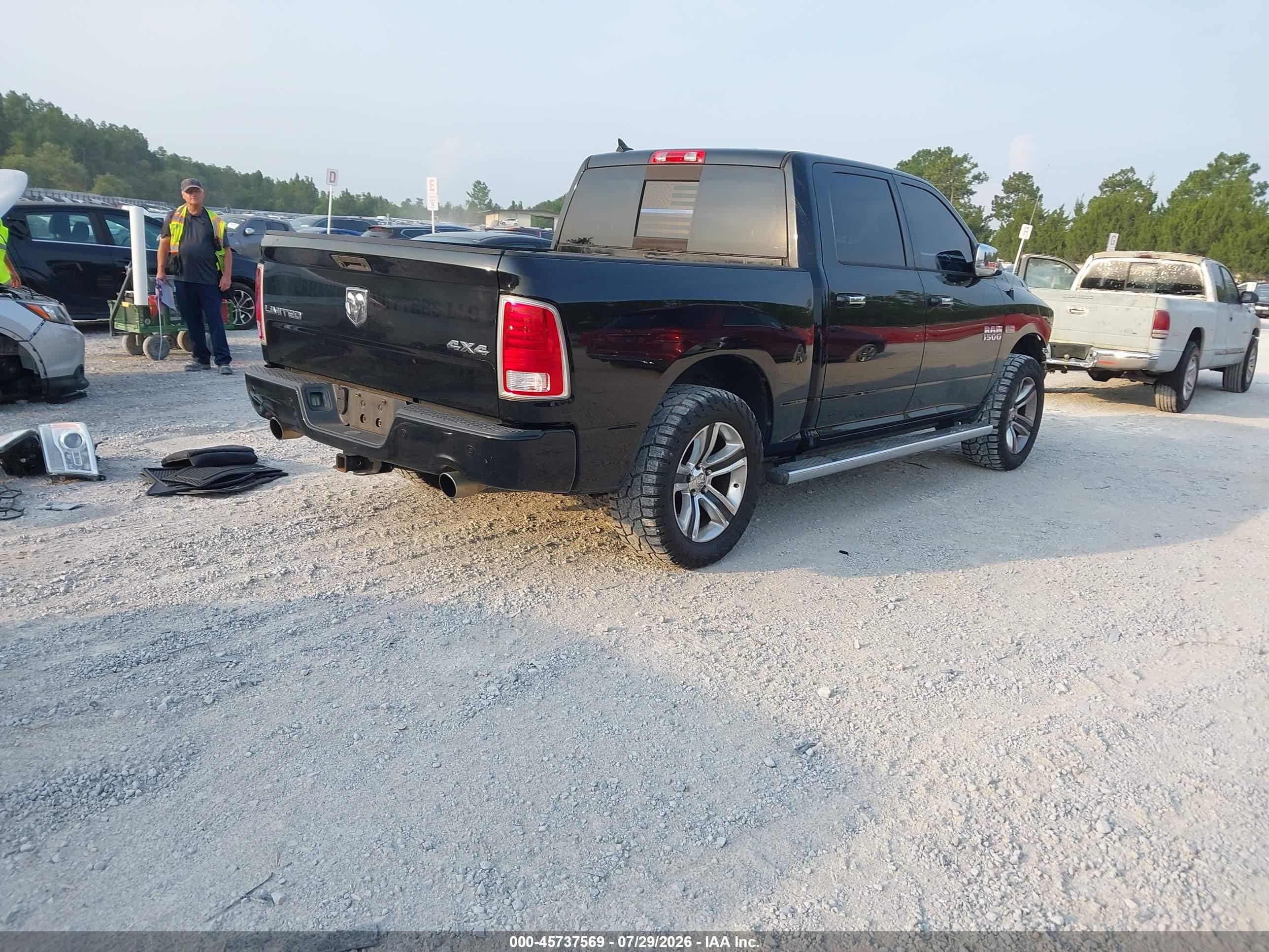 2014 Ram 1500 Longhorn Limited Black vin: 1C6RR7PT7ES214475