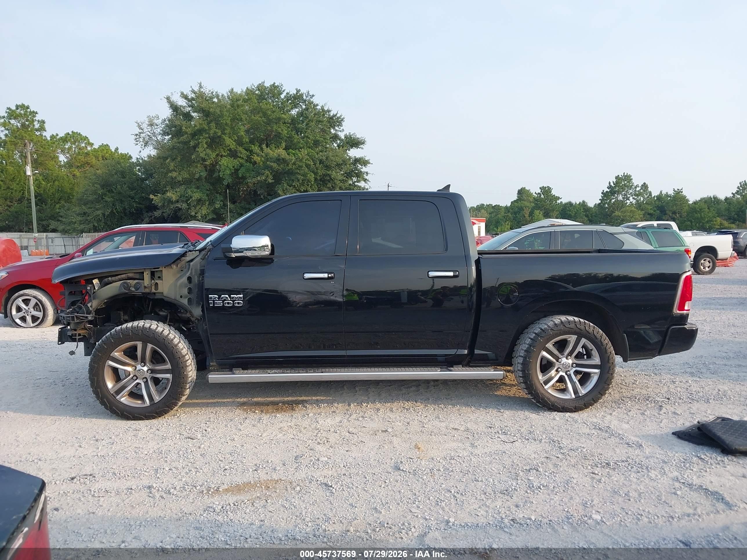 2014 Ram 1500 Longhorn Limited Black vin: 1C6RR7PT7ES214475