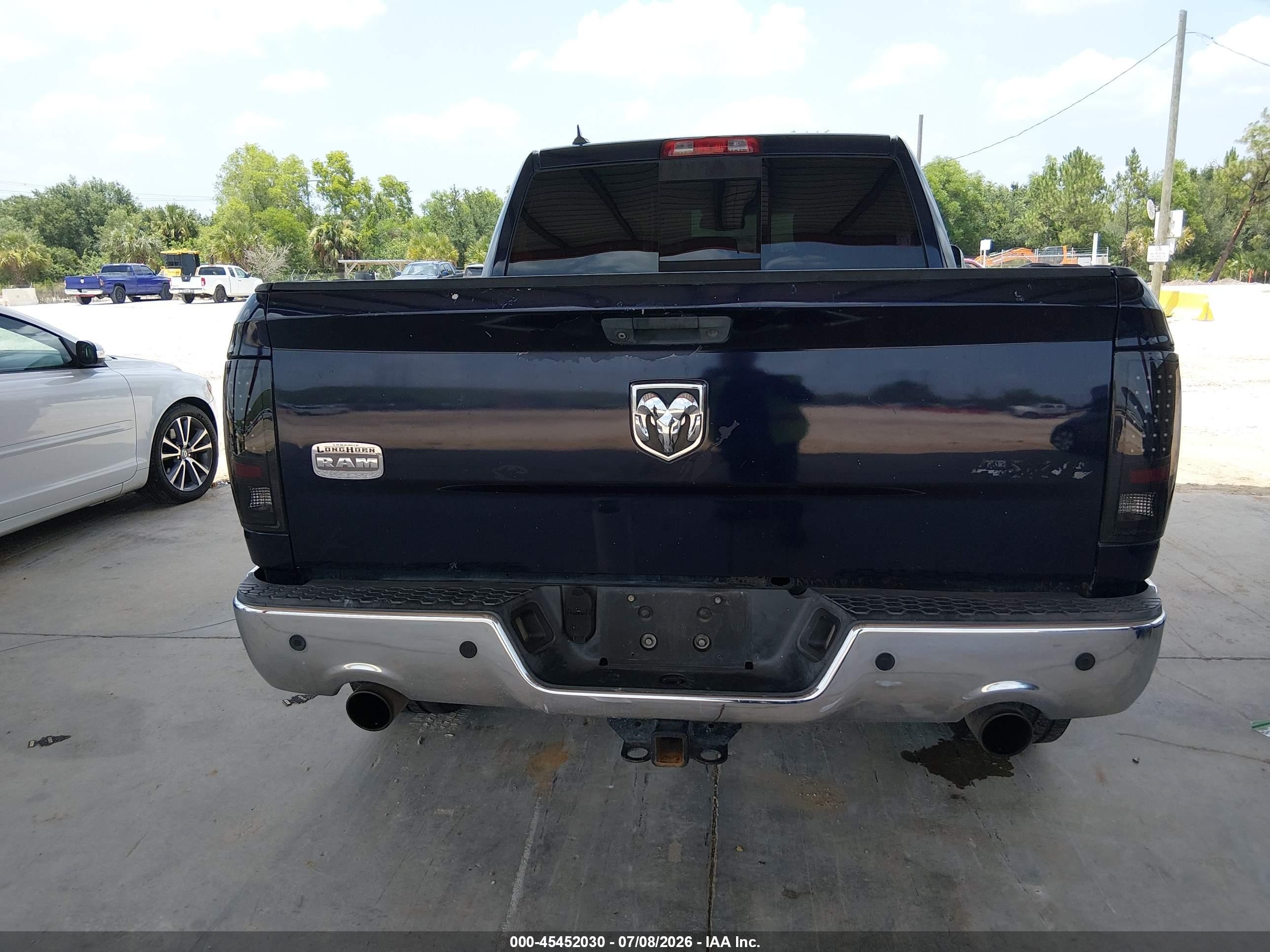2013 Ram 1500 Laramie Longhorn Edition Blue vin: 1C6RR7PT8DS525153