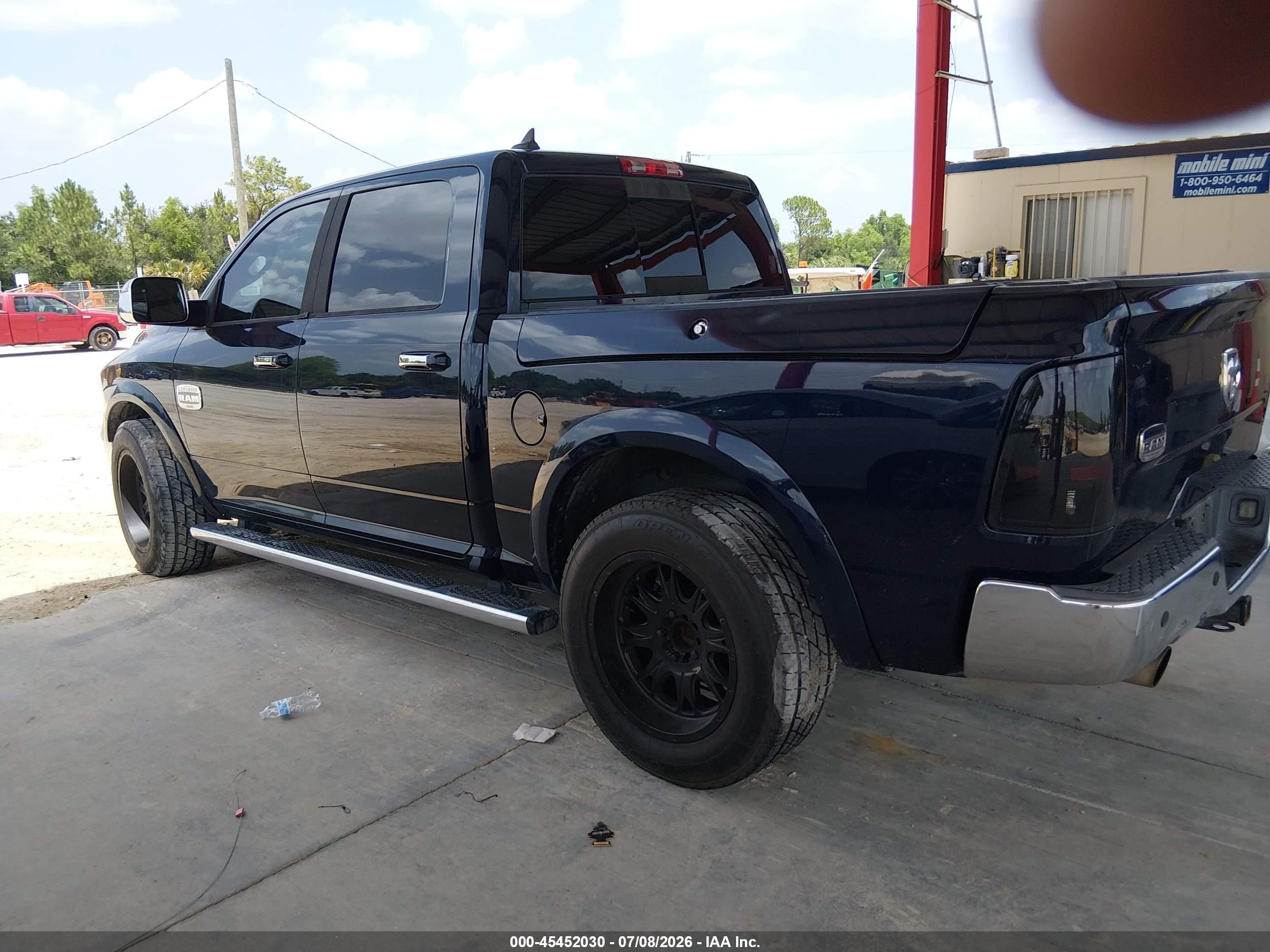 2013 Ram 1500 Laramie Longhorn Edition Blue vin: 1C6RR7PT8DS525153
