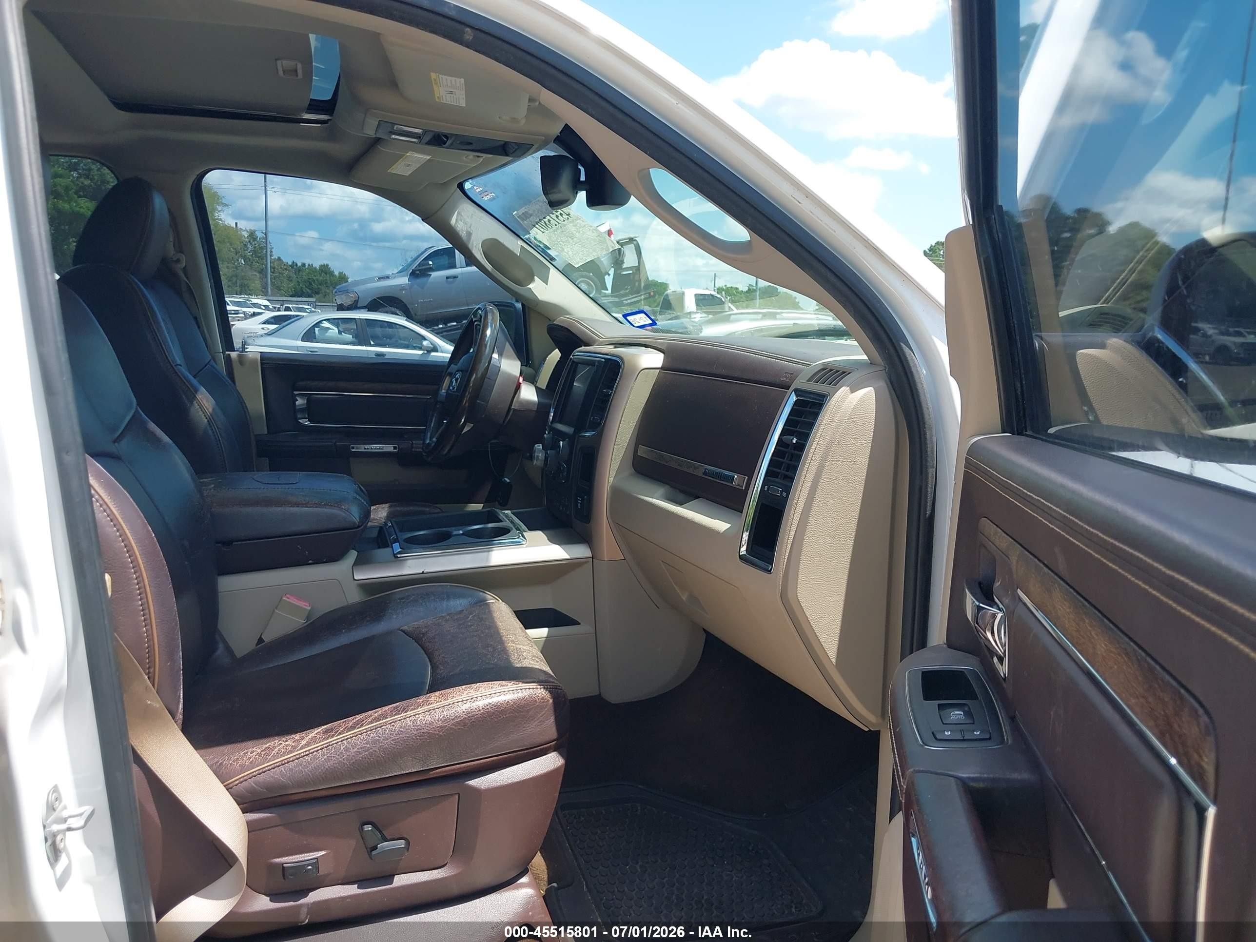 2014 Ram 1500 Longhorn Белый vin: 1C6RR7PT8ES472181