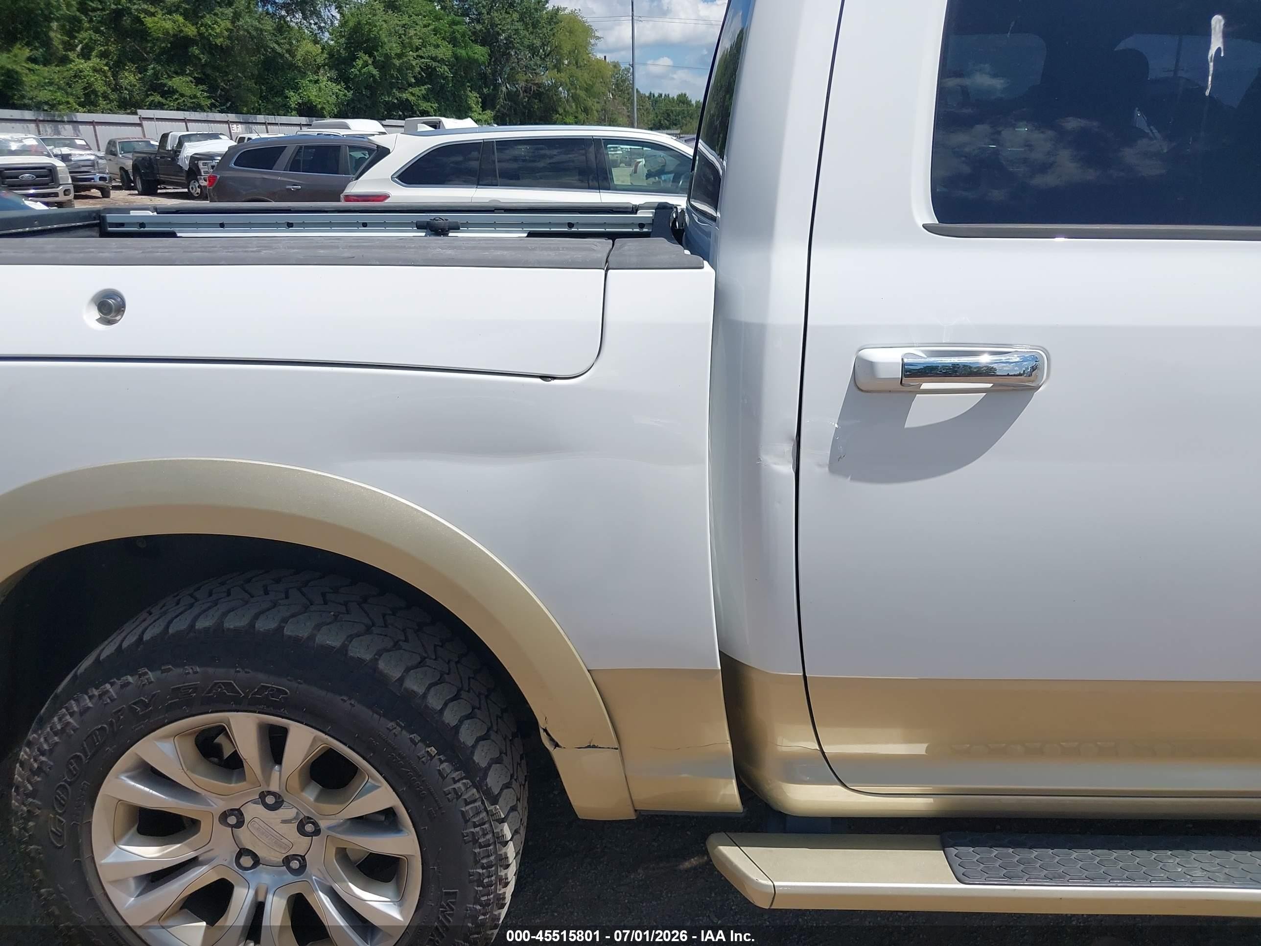 2014 Ram 1500 Longhorn Белый vin: 1C6RR7PT8ES472181