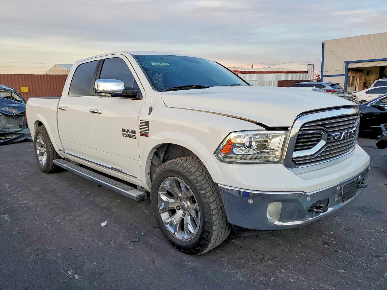 2016 Ram 1500 Longhorn White vin: 1C6RR7PT8GS217310