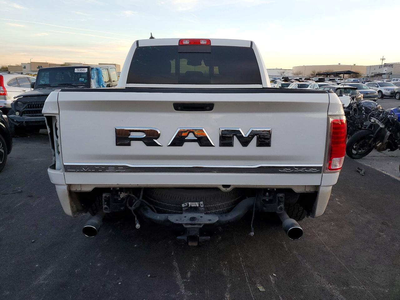 2016 Ram 1500 Longhorn White vin: 1C6RR7PT8GS217310