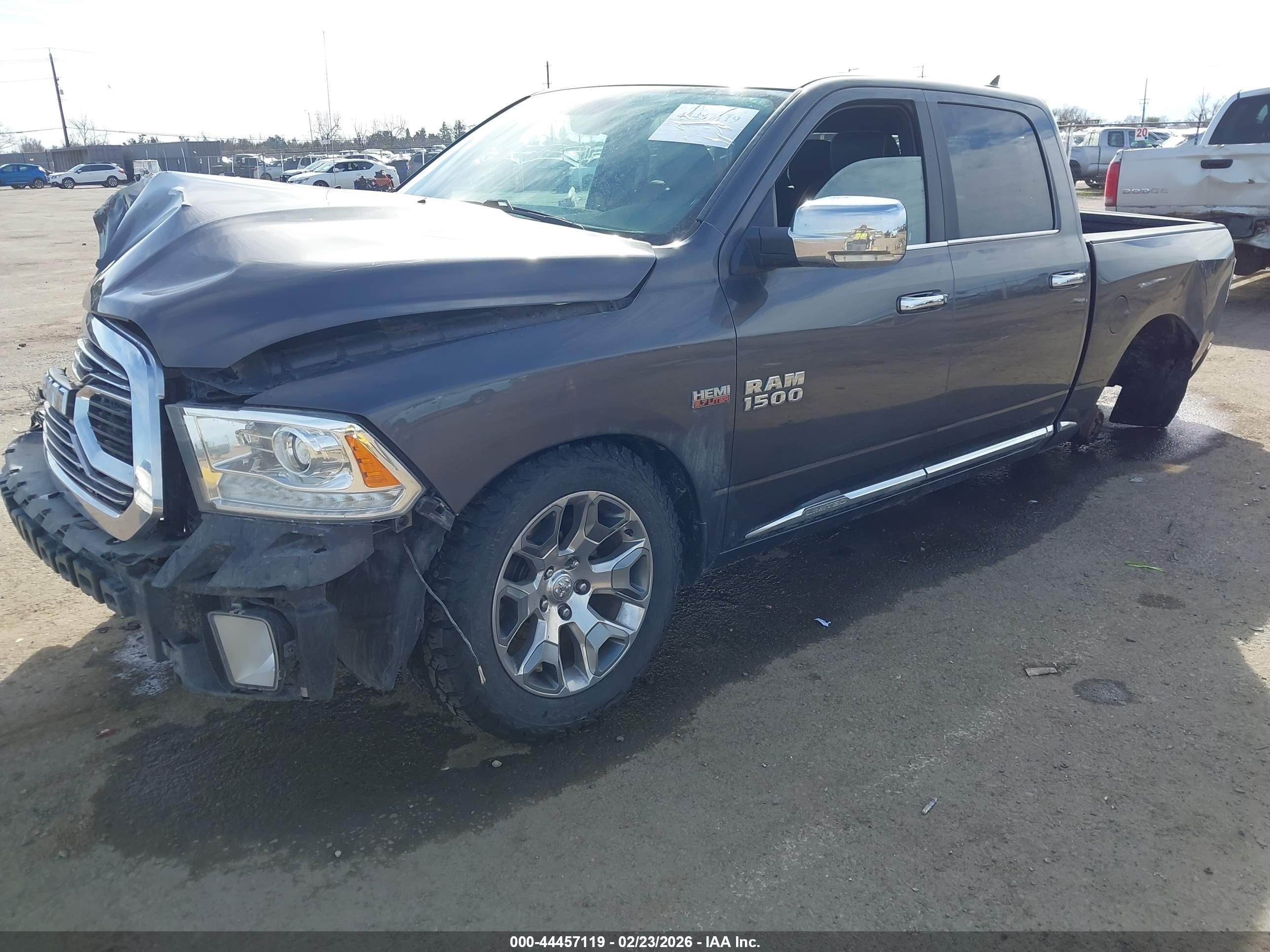 2017 Ram 1500 Limited  4x4 5'7 Box Gray vin: 1C6RR7PT8HS865800