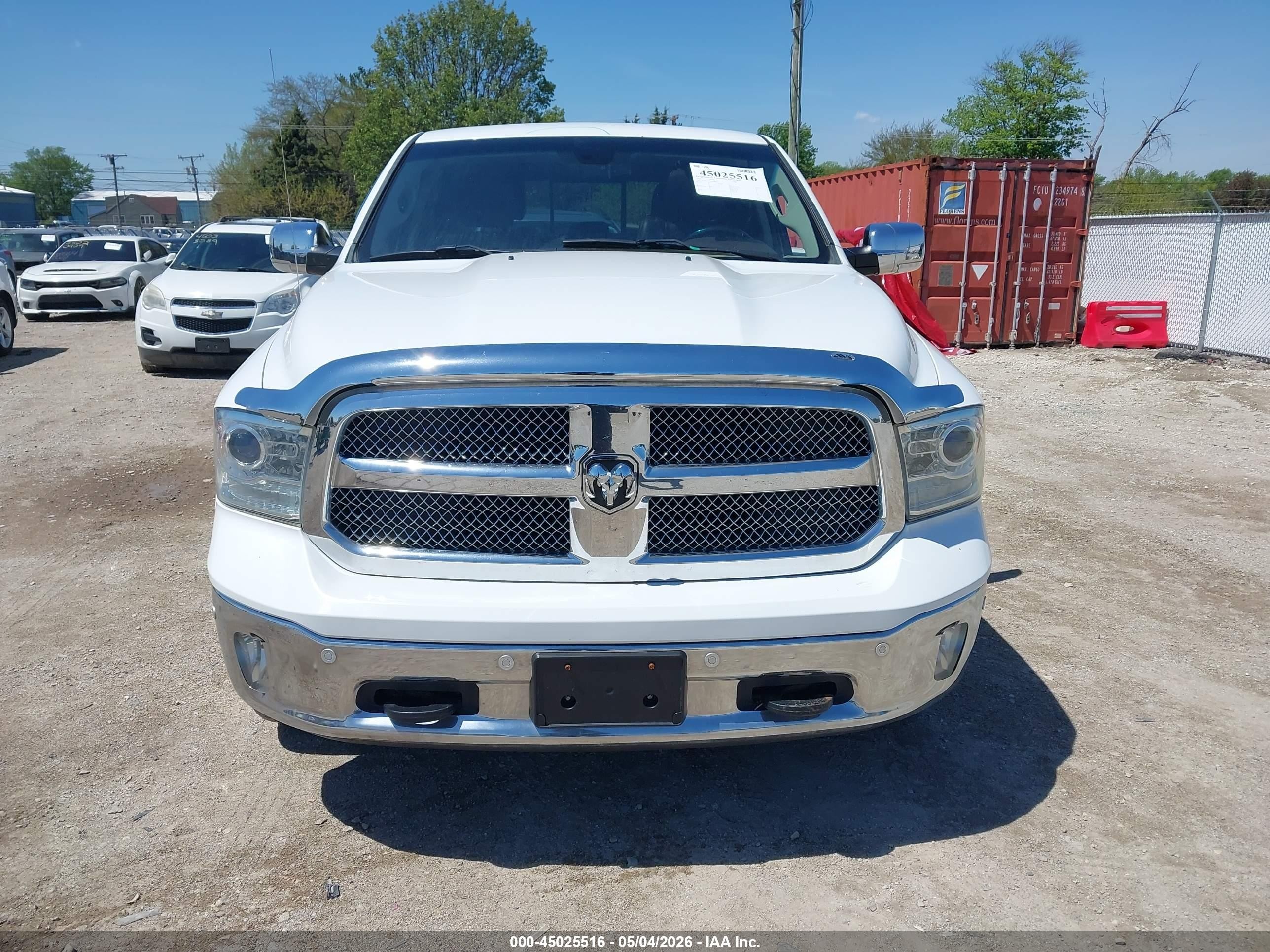2016 Ram 1500 Longhorn White vin: 1C6RR7PT9GS168697