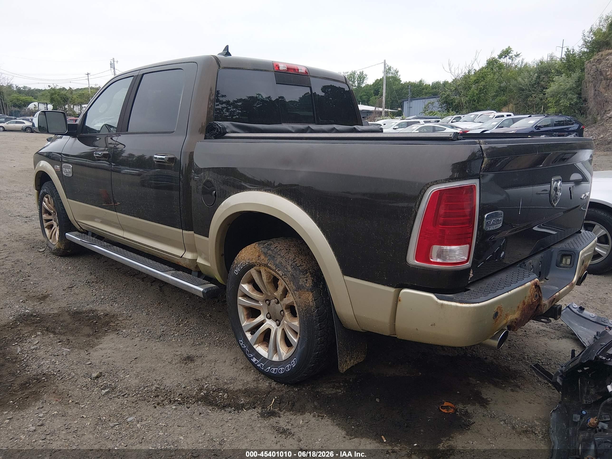 2013 Ram 1500 Laramie Longhorn Edition Brown vin: 1C6RR7PTXDS582387