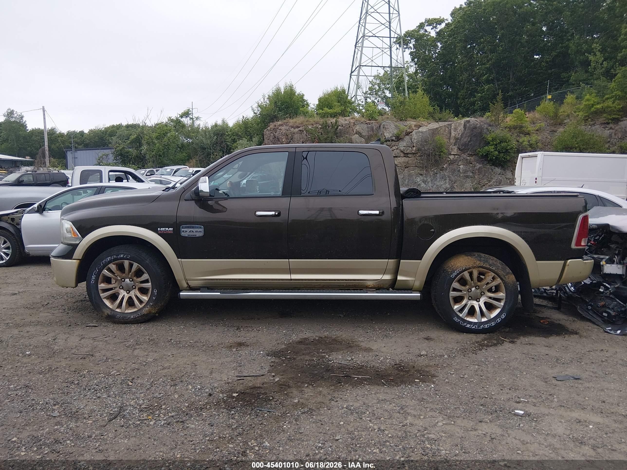 2013 Ram 1500 Laramie Longhorn Edition Brown vin: 1C6RR7PTXDS582387