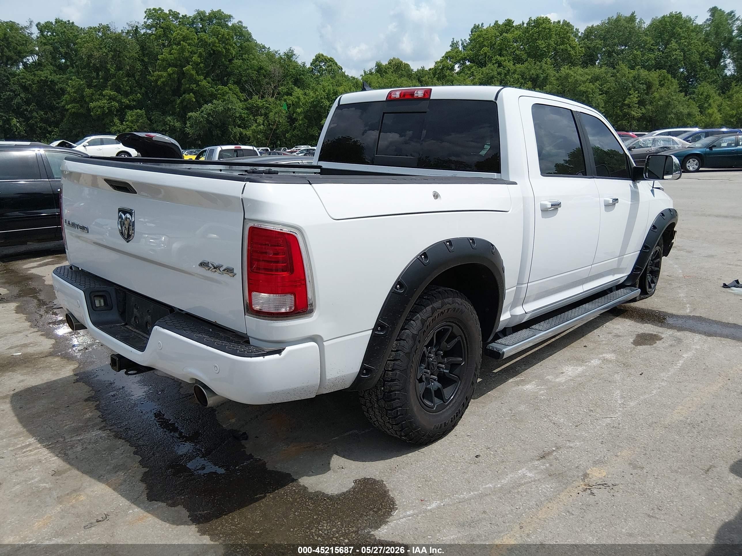 2014 Ram 1500 Longhorn Limited White vin: 1C6RR7PTXES111356
