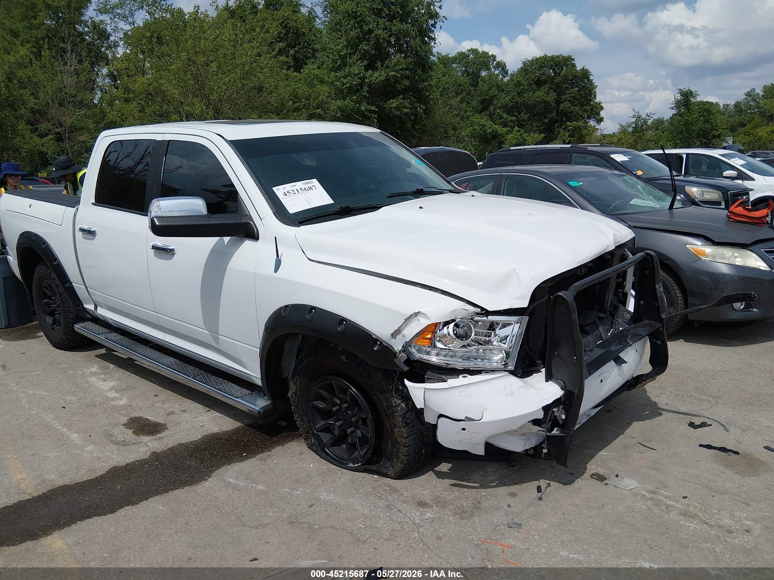 2014 Ram 1500 Longhorn Limited White vin: 1C6RR7PTXES111356