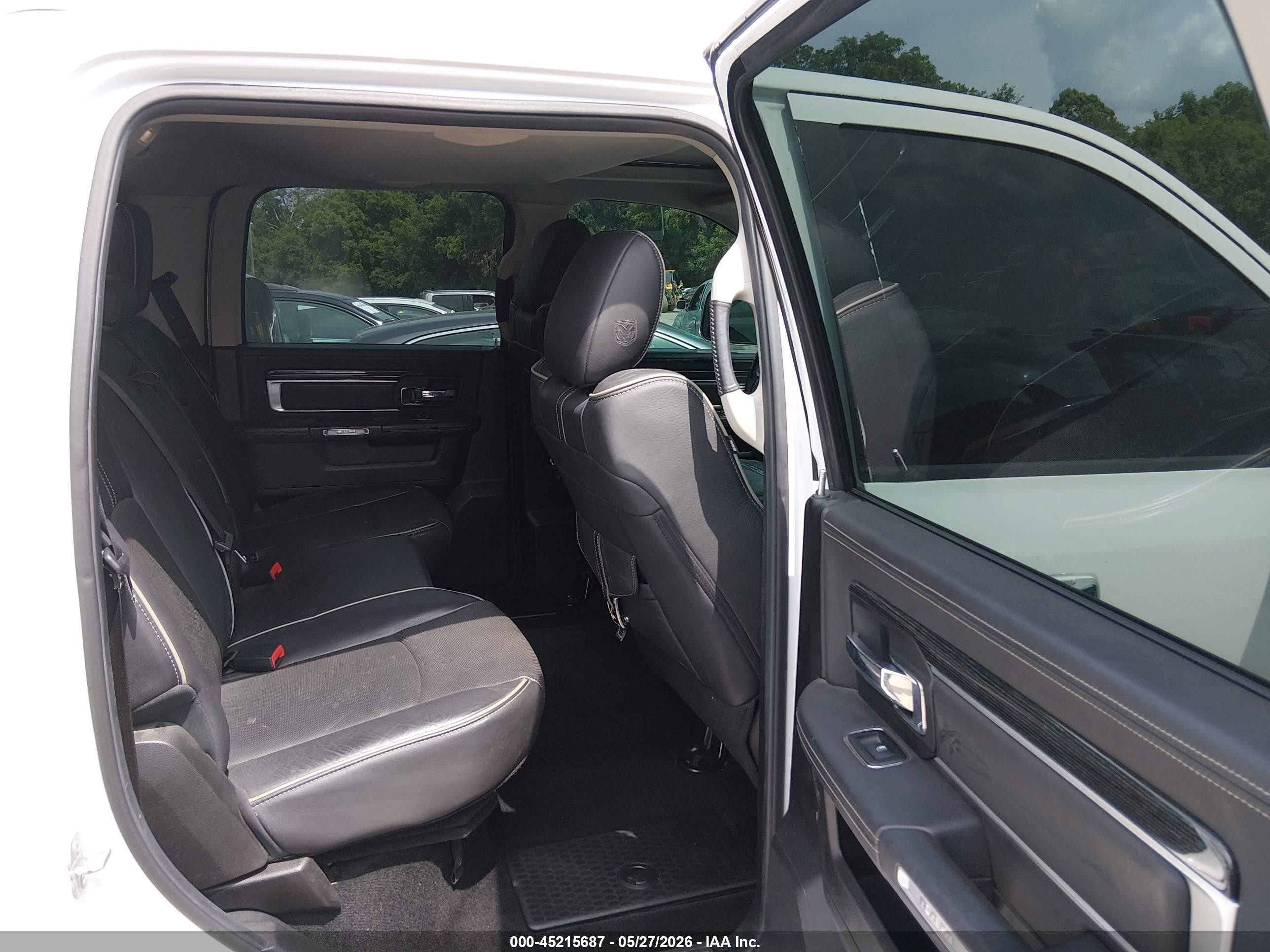 2014 Ram 1500 Longhorn Limited White vin: 1C6RR7PTXES111356