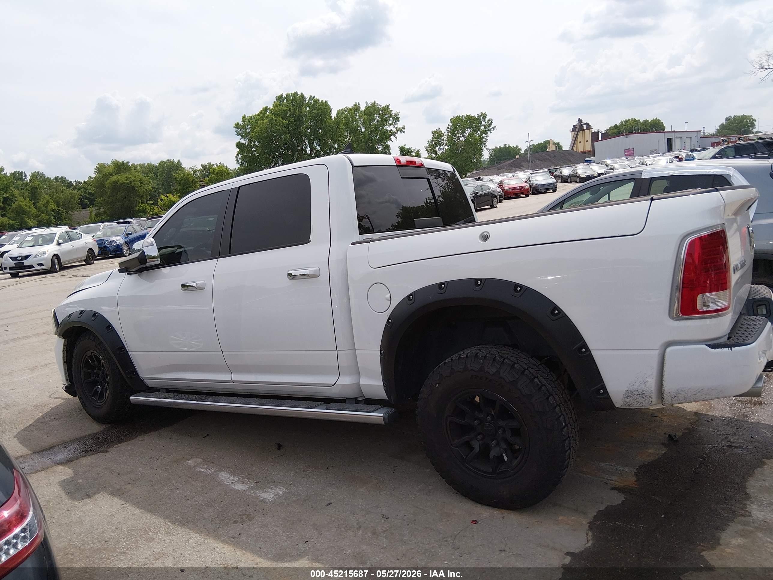 2014 Ram 1500 Longhorn Limited White vin: 1C6RR7PTXES111356