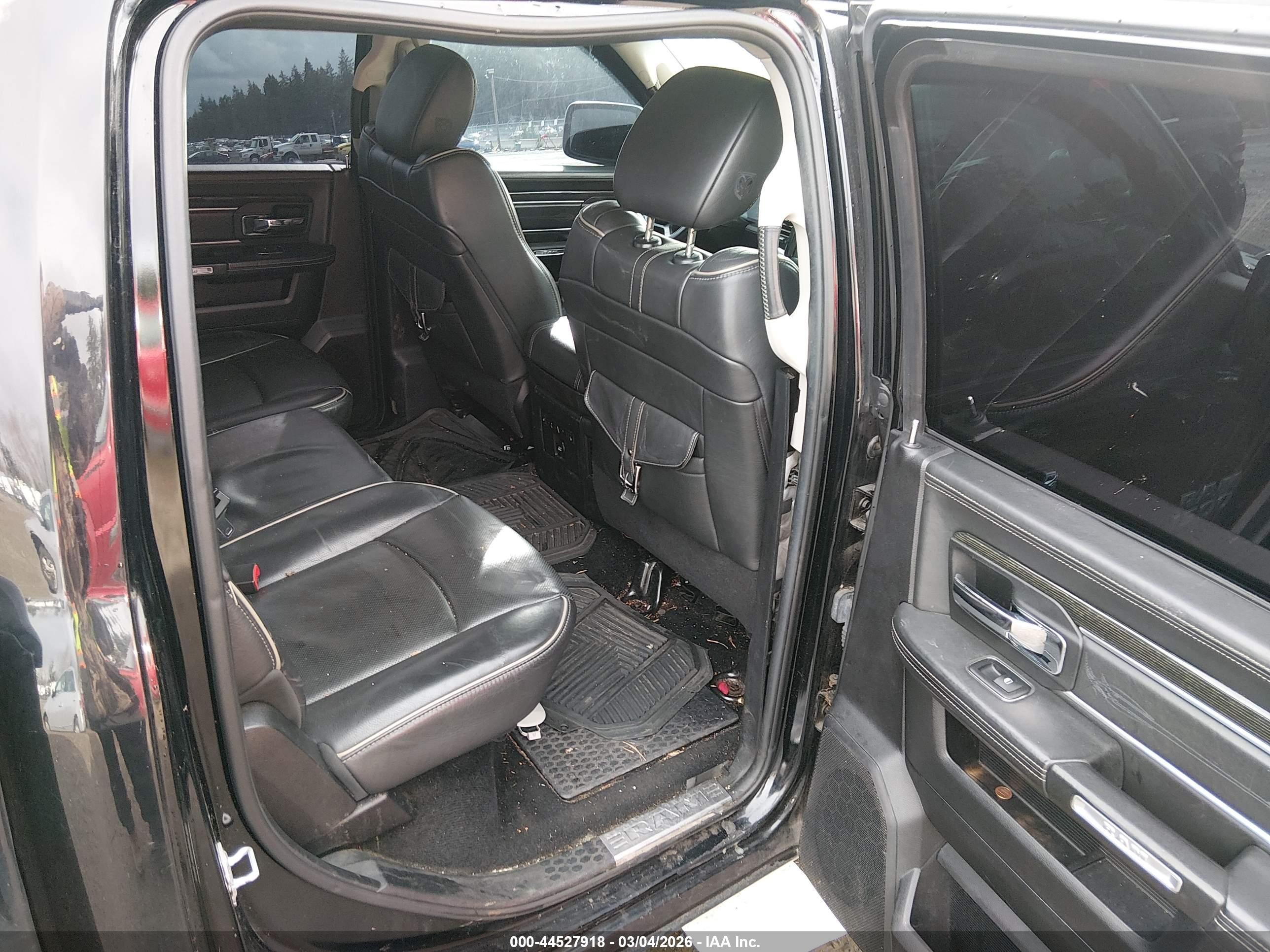 2014 Ram 1500 Longhorn Black vin: 1C6RR7PTXES295052