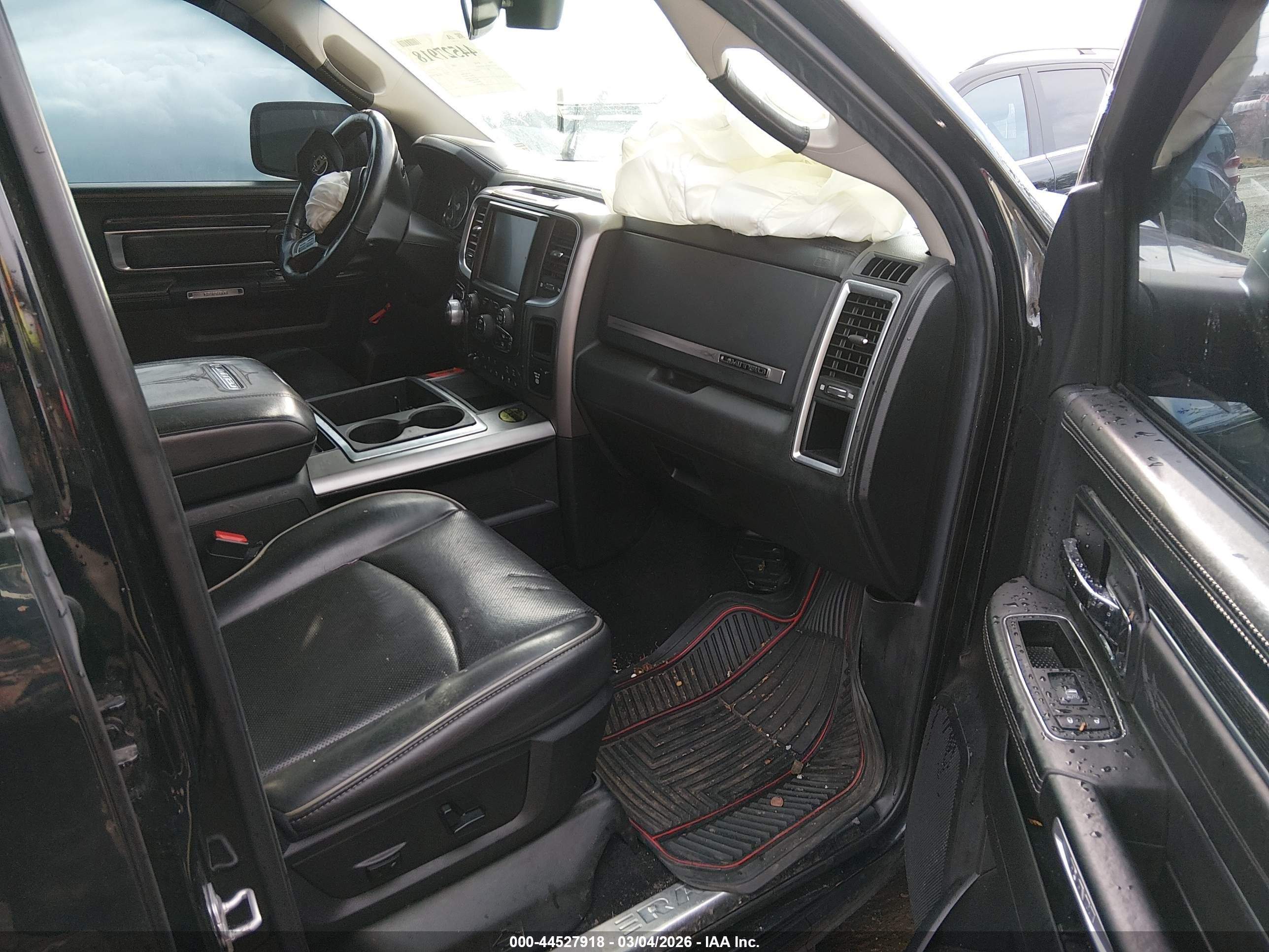 2014 Ram 1500 Longhorn Black vin: 1C6RR7PTXES295052
