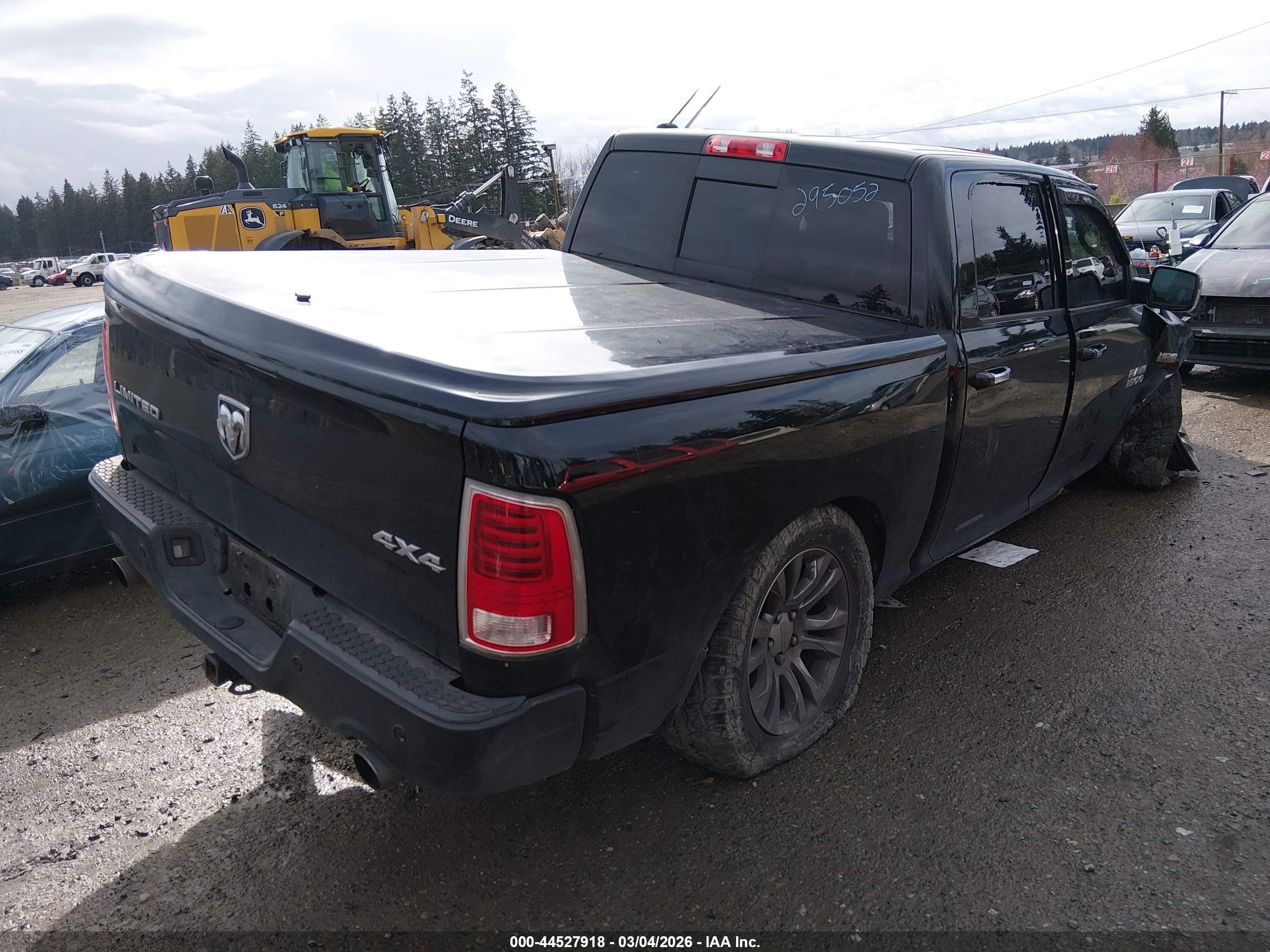 2014 Ram 1500 Longhorn Black vin: 1C6RR7PTXES295052