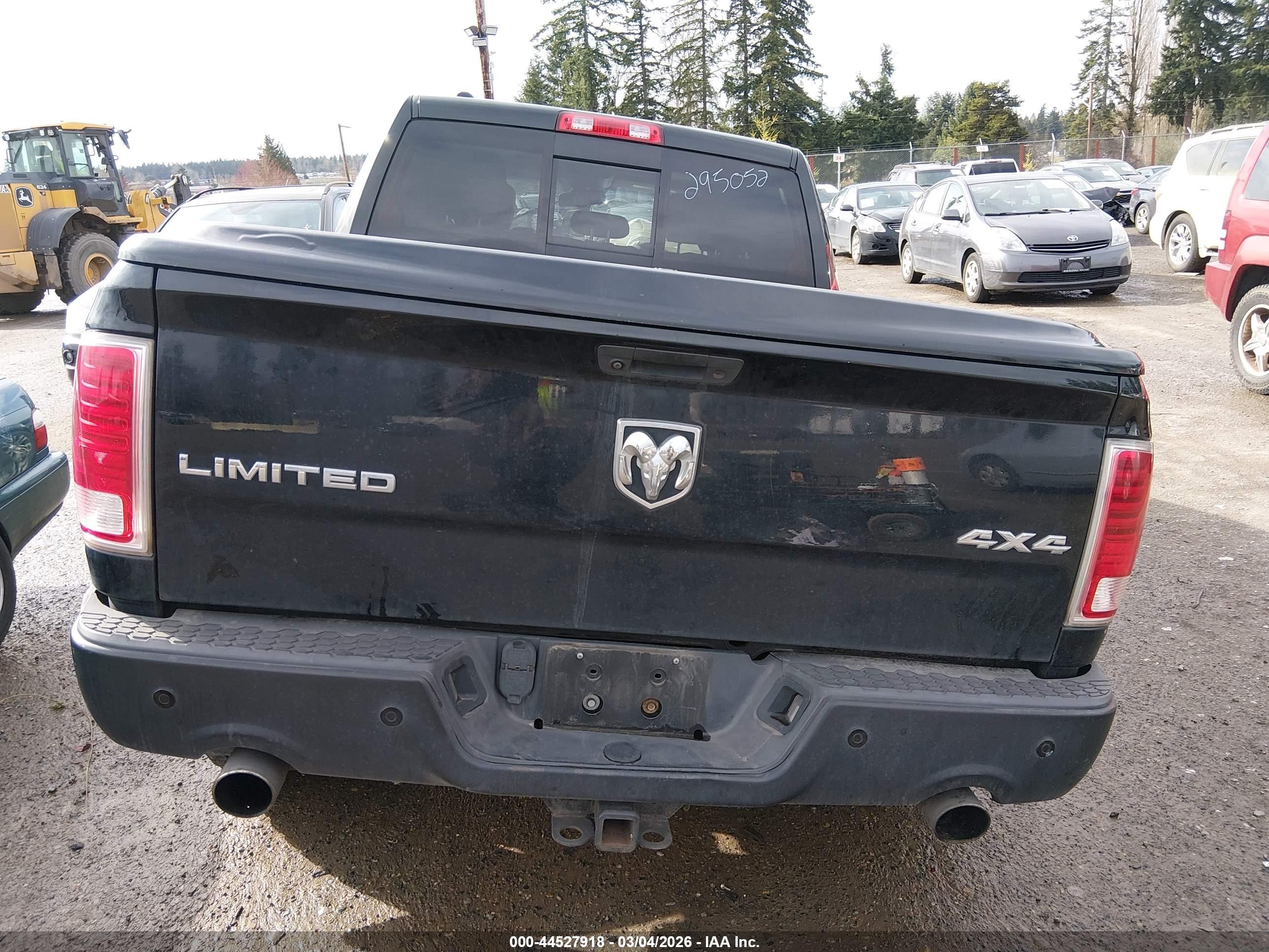 2014 Ram 1500 Longhorn Black vin: 1C6RR7PTXES295052