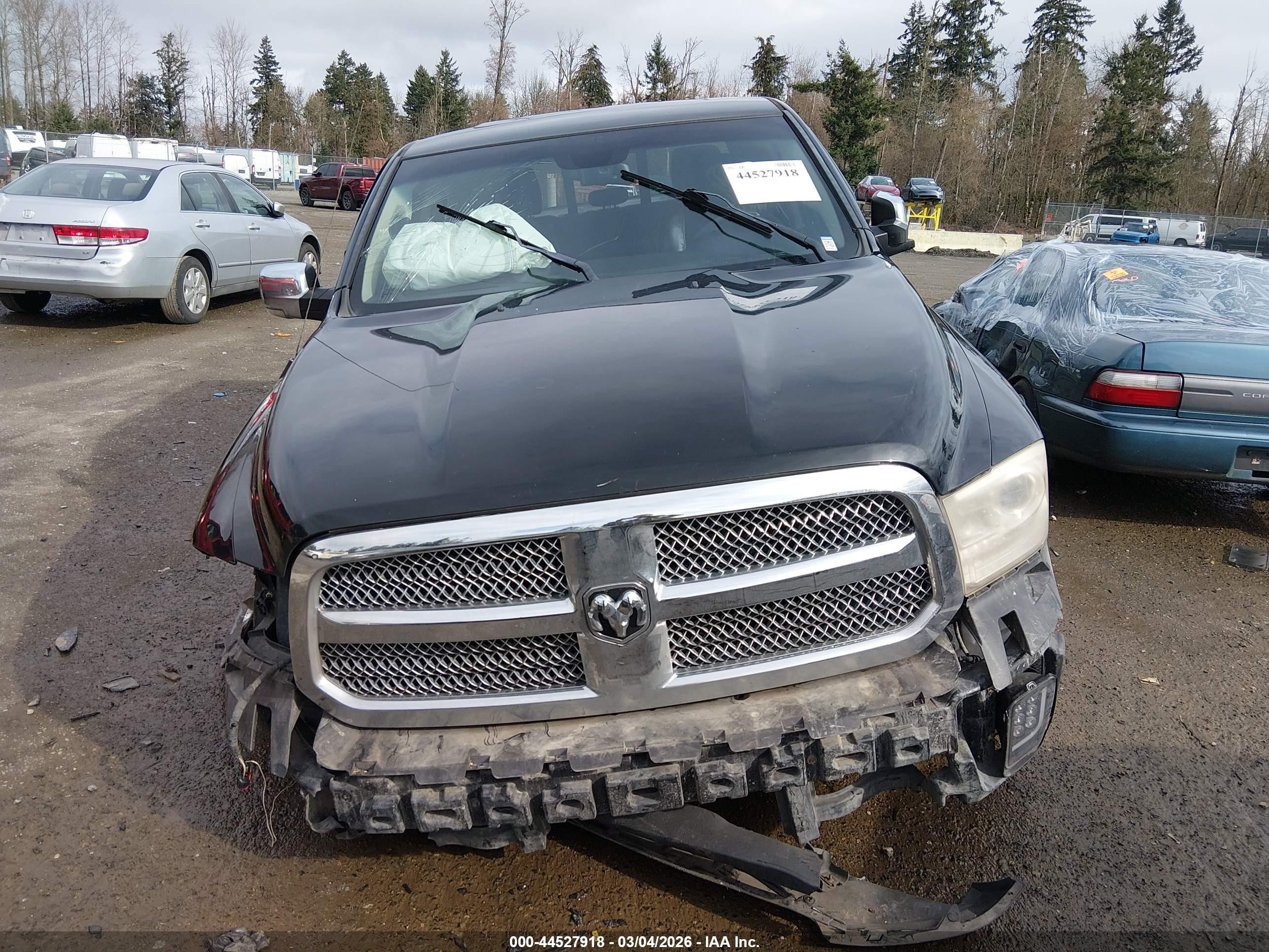 2014 Ram 1500 Longhorn Black vin: 1C6RR7PTXES295052