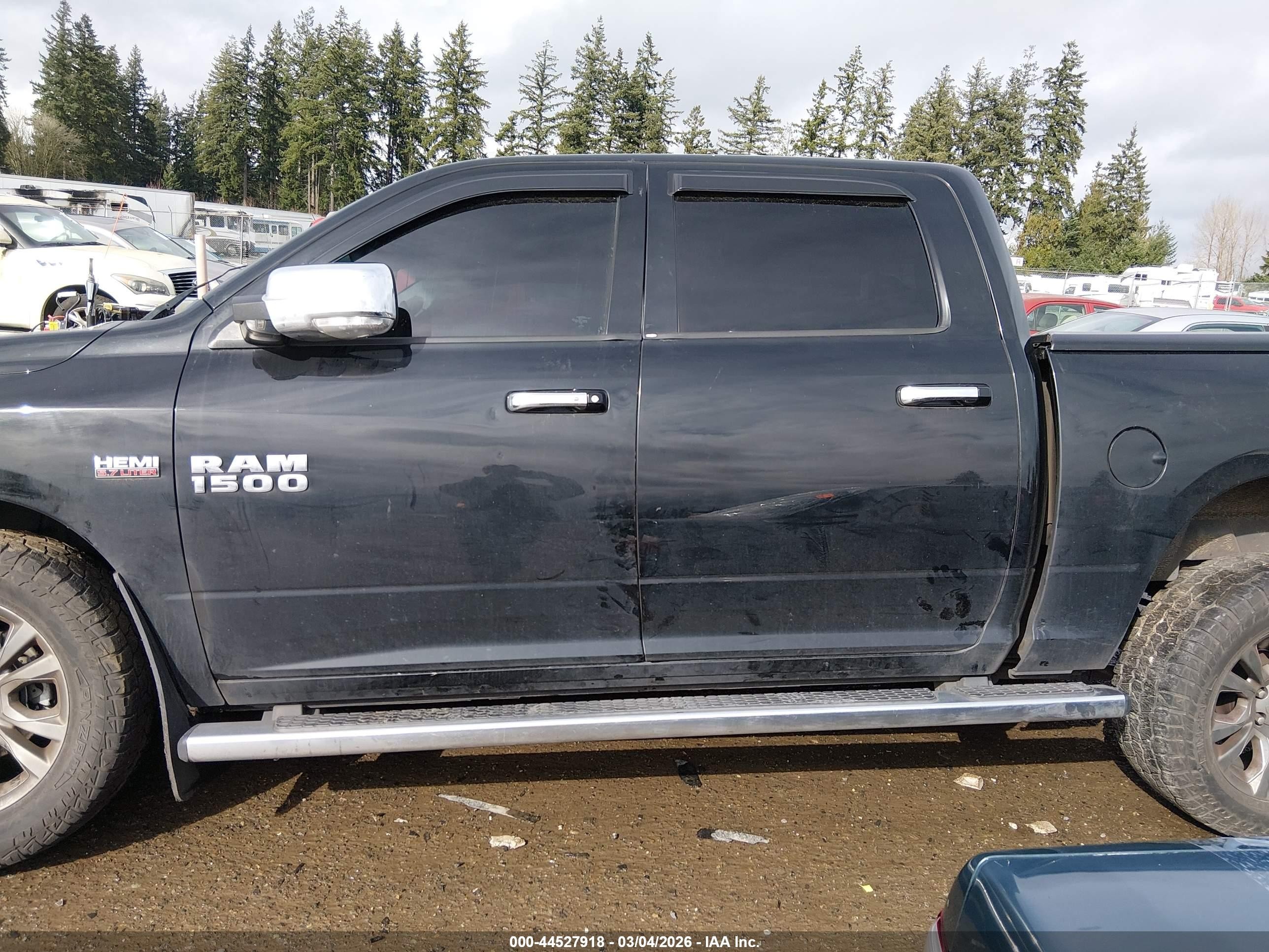 2014 Ram 1500 Longhorn Black vin: 1C6RR7PTXES295052