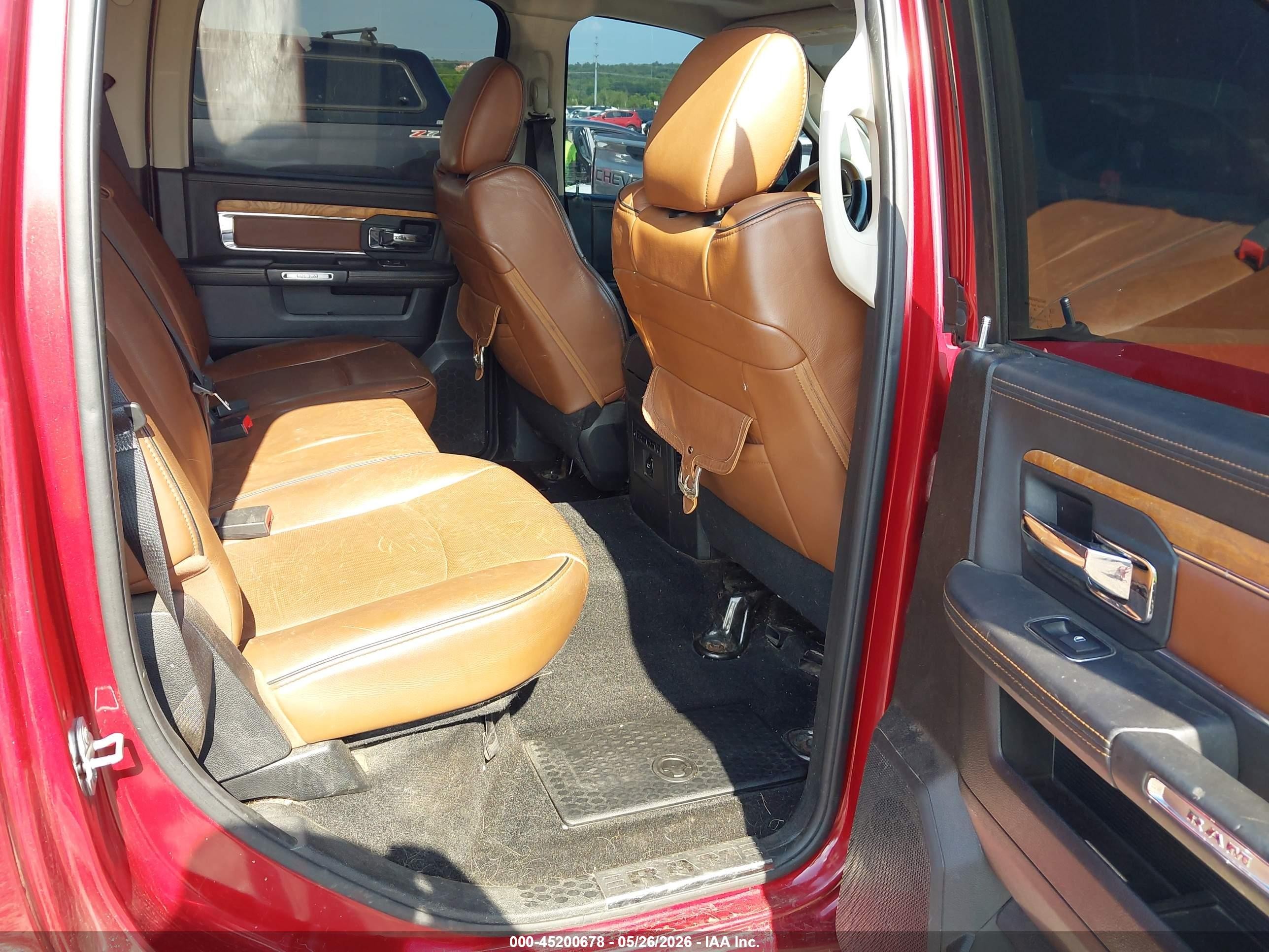 2014 Ram 1500 Longhorn Red vin: 1C6RR7PTXES407896