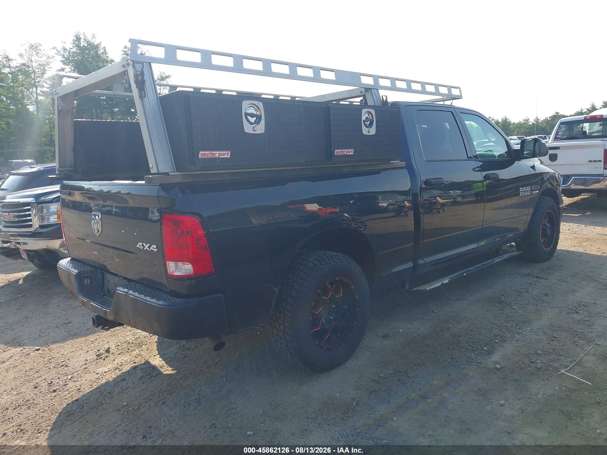 2015 Ram 1500 Tradesman Black vin: 1C6RR7SM5FS606727