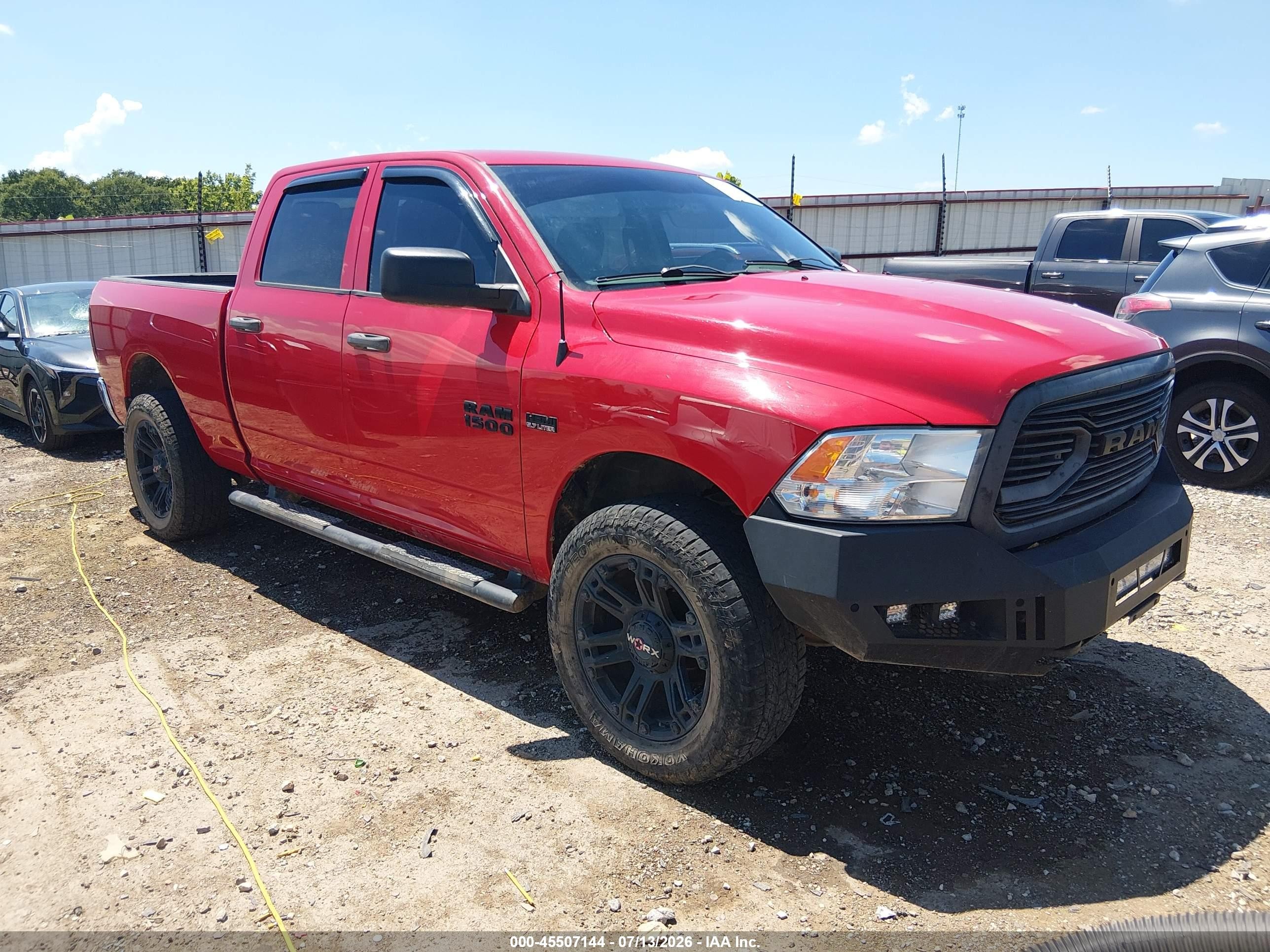 2014 Ram 1500 Tradesman Red vin: 1C6RR7ST0ES194318
