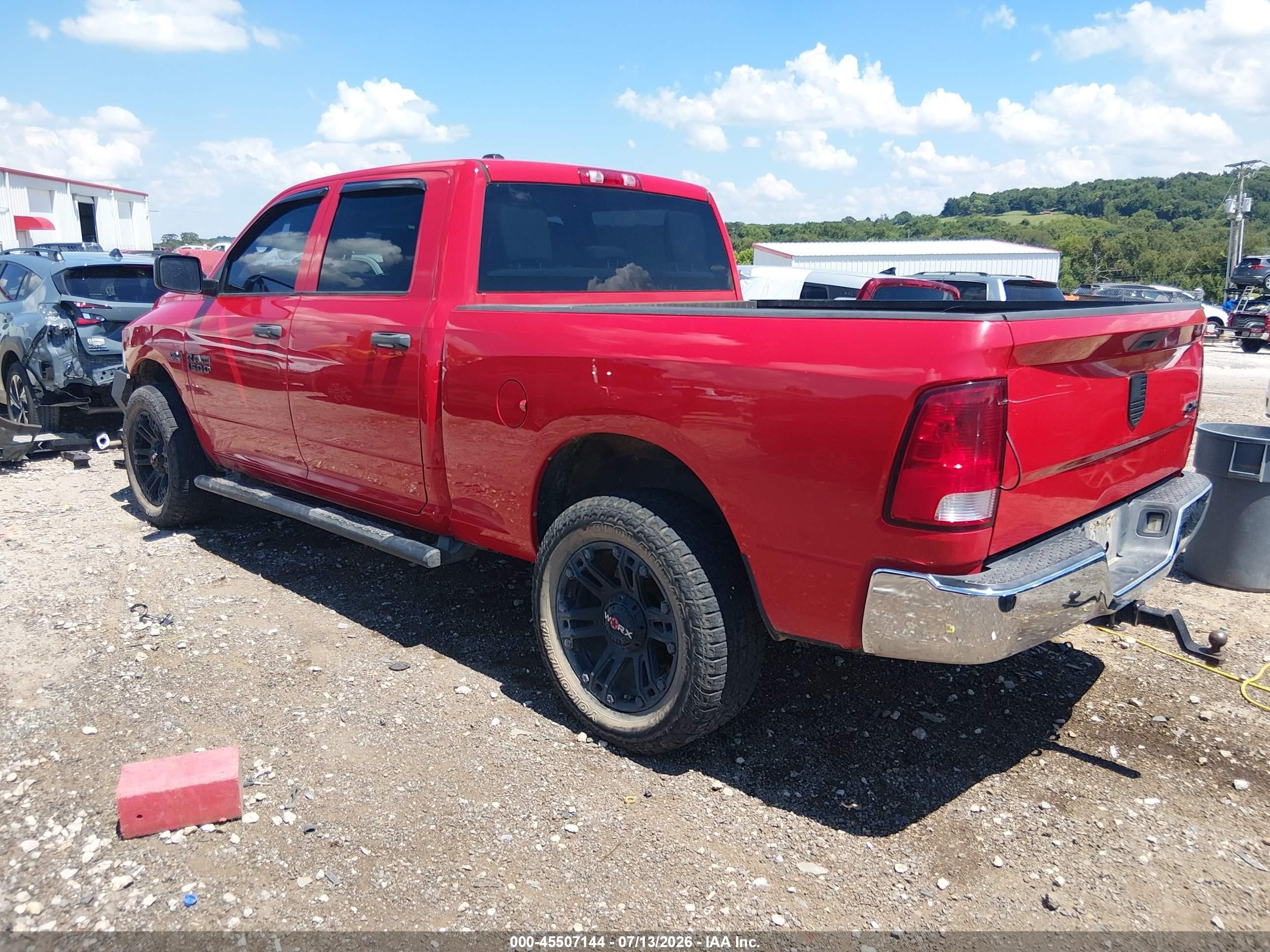 2014 Ram 1500 Tradesman Red vin: 1C6RR7ST0ES194318