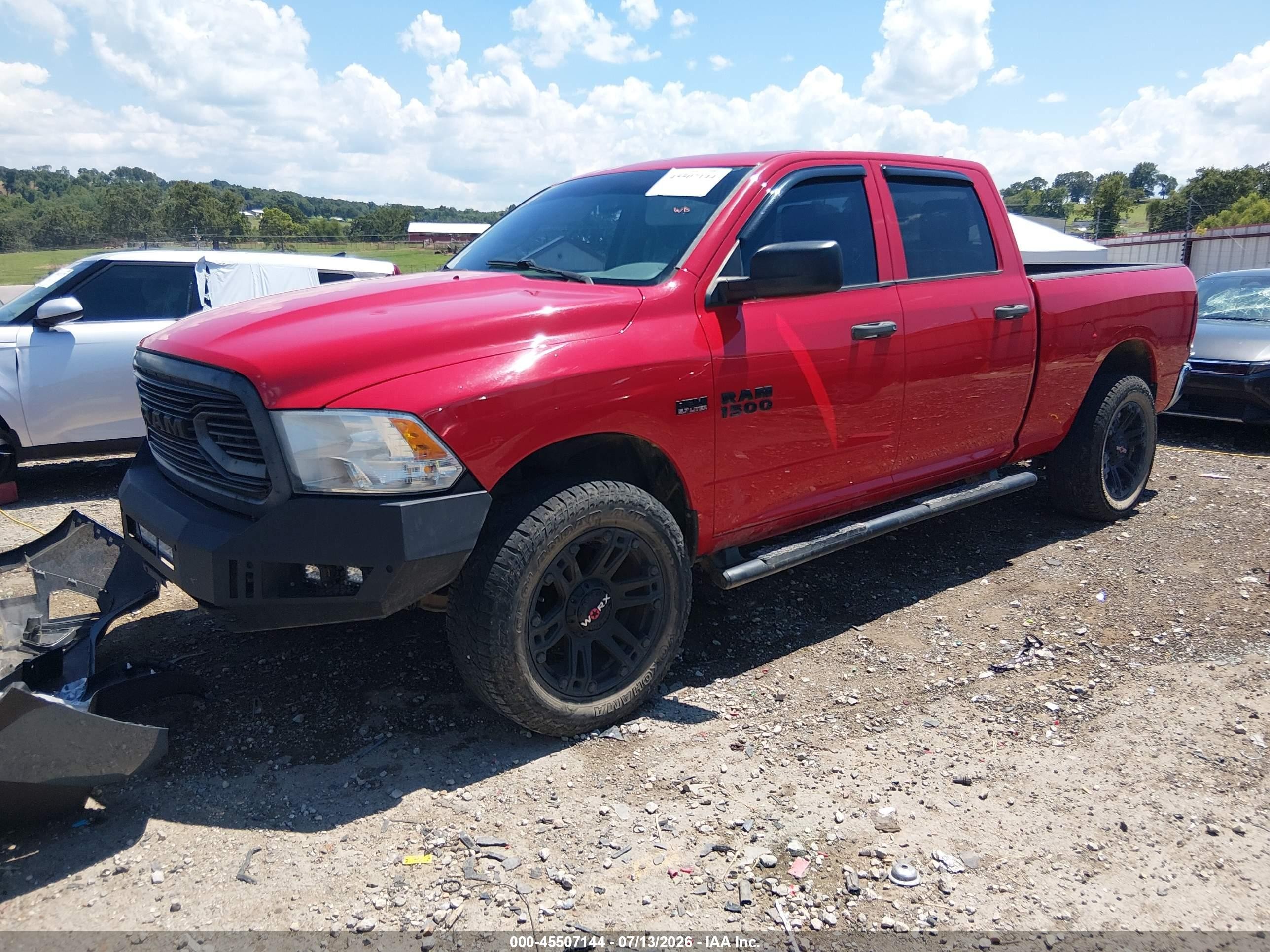 2014 Ram 1500 Tradesman Red vin: 1C6RR7ST0ES194318