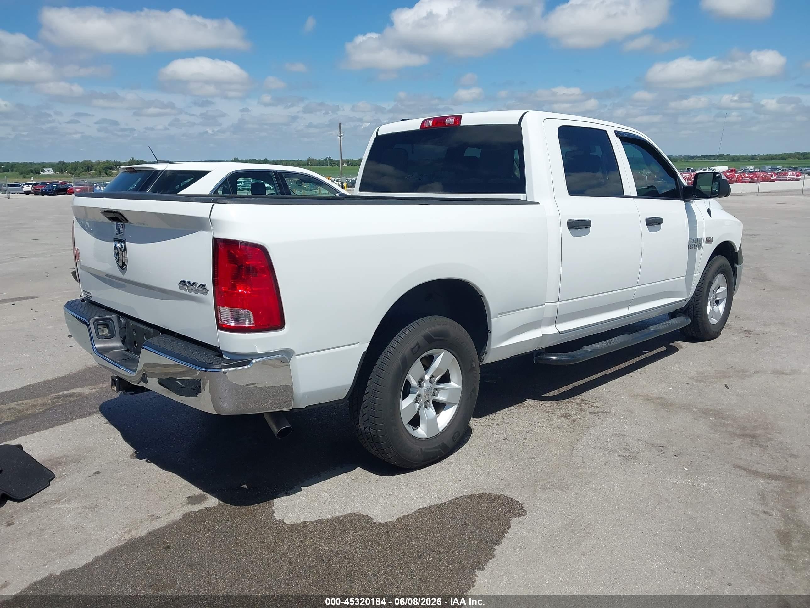 2015 Ram 1500 Tradesman White vin: 1C6RR7ST6FS647553