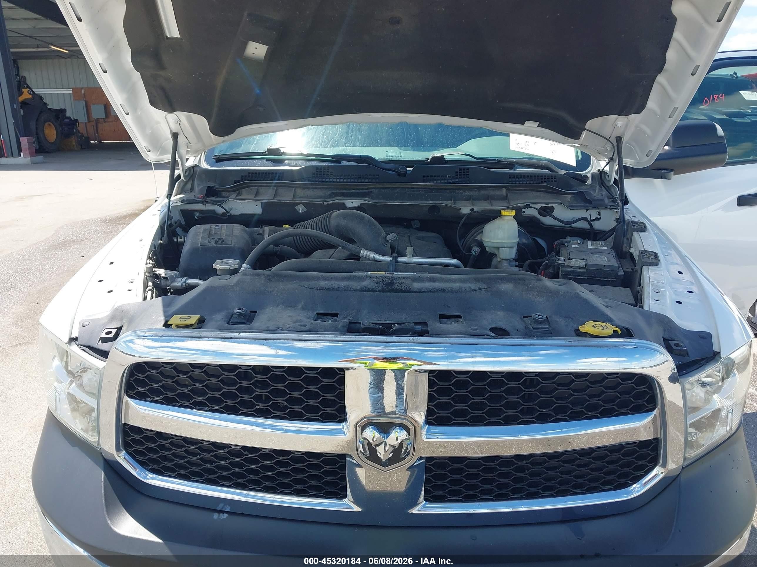2015 Ram 1500 Tradesman White vin: 1C6RR7ST6FS647553