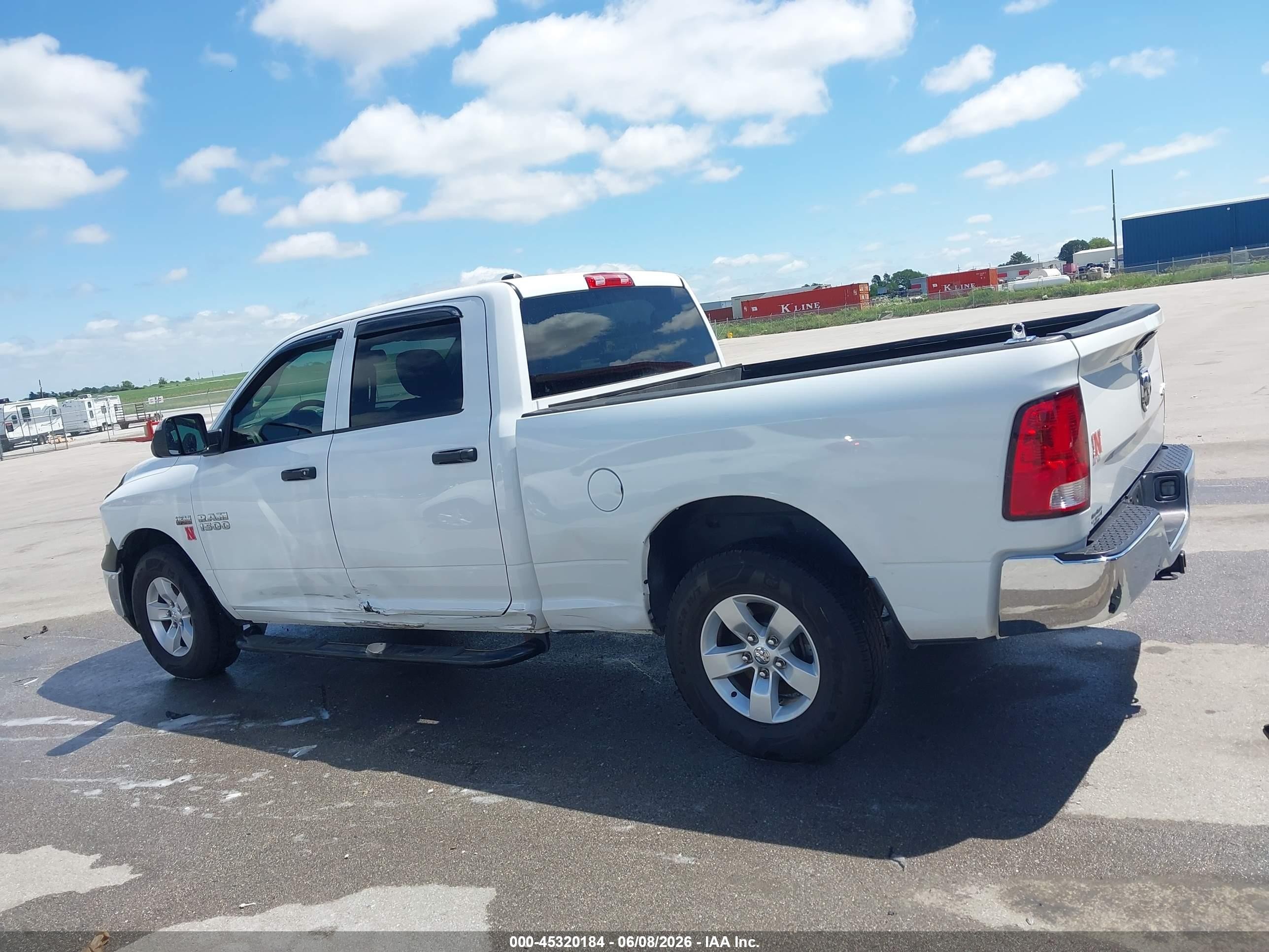 2015 Ram 1500 Tradesman White vin: 1C6RR7ST6FS647553
