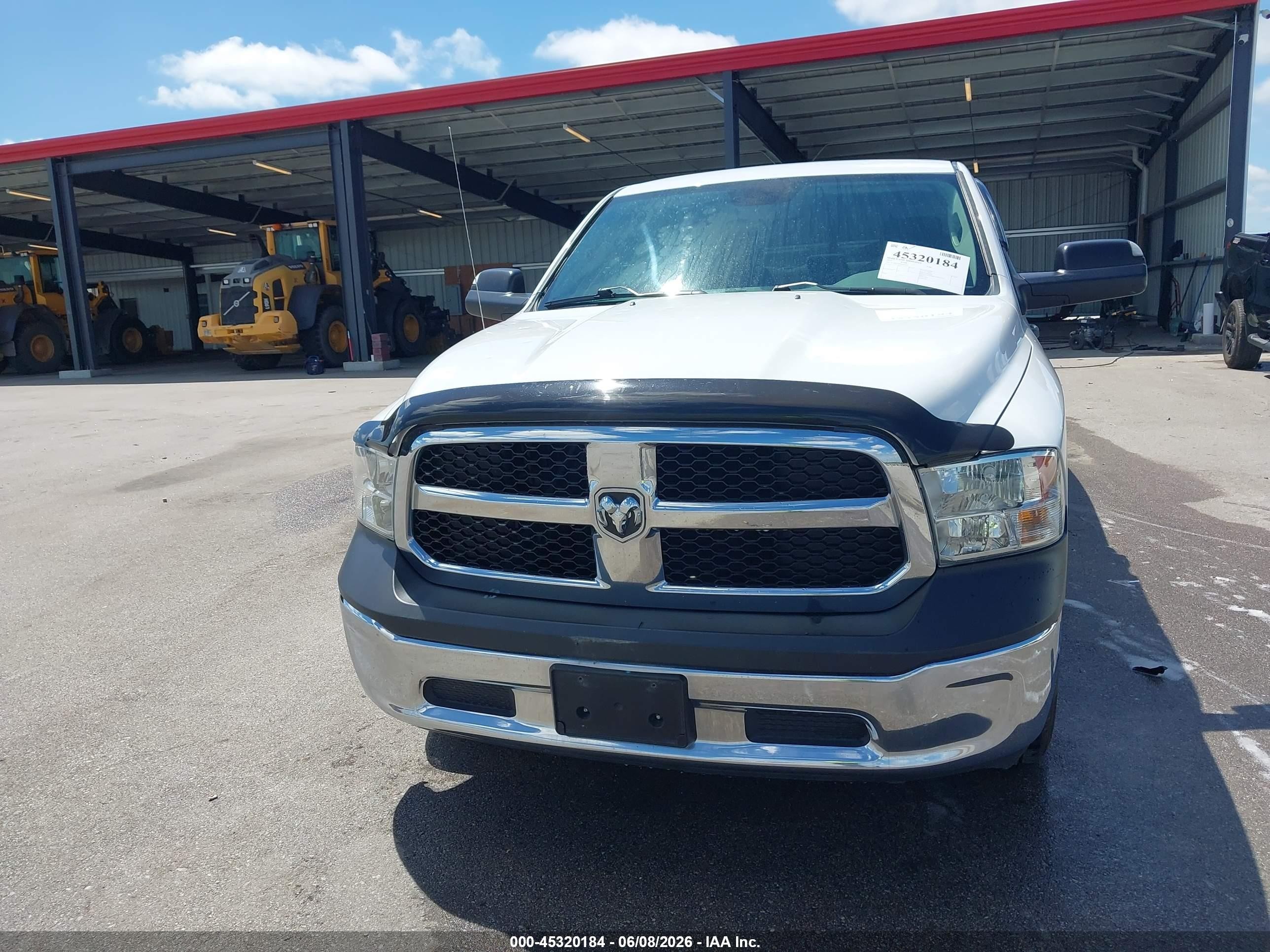 2015 Ram 1500 Tradesman White vin: 1C6RR7ST6FS647553