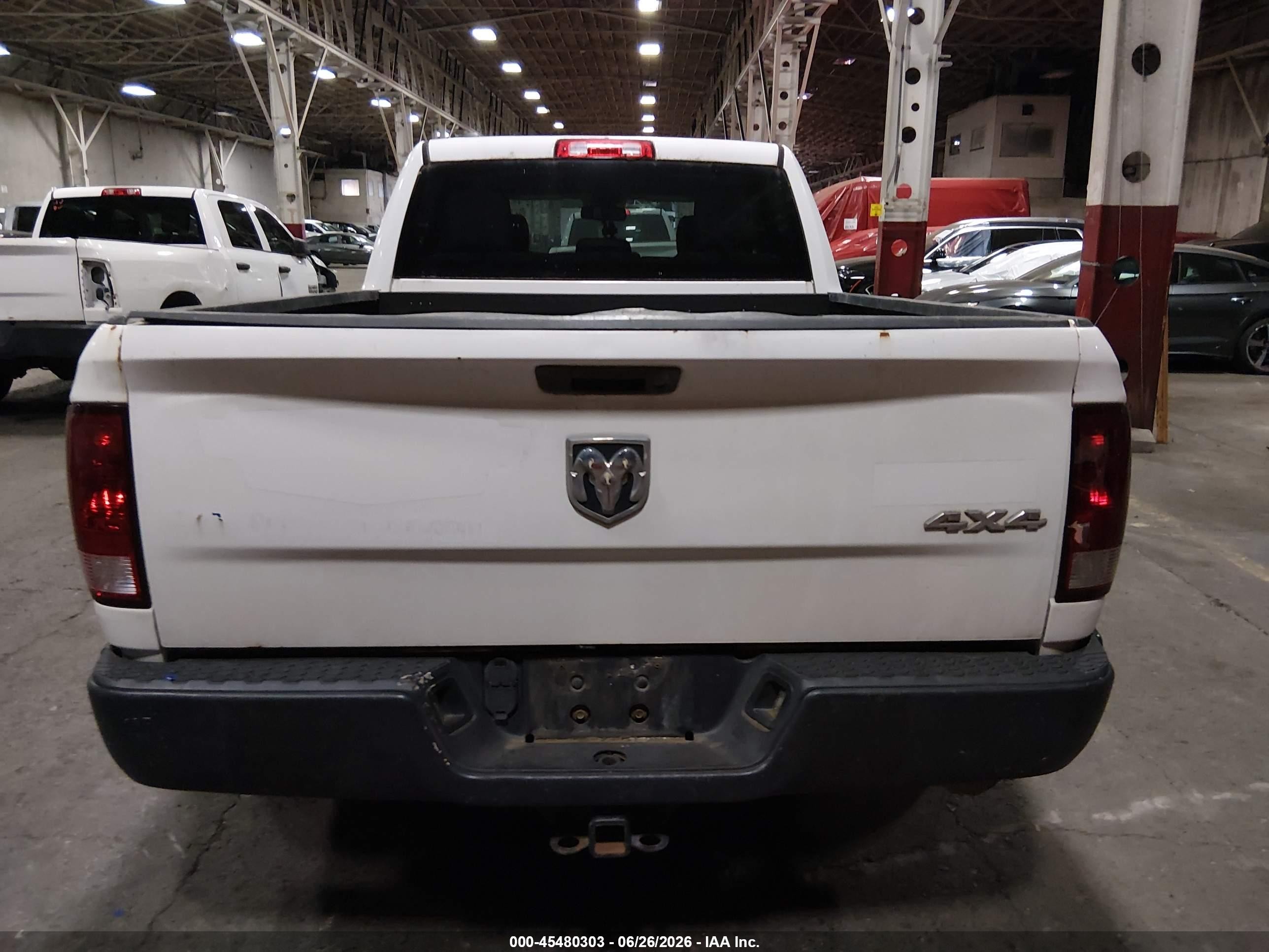 2015 Ram 1500 Tradesman White vin: 1C6RR7ST6FS766476