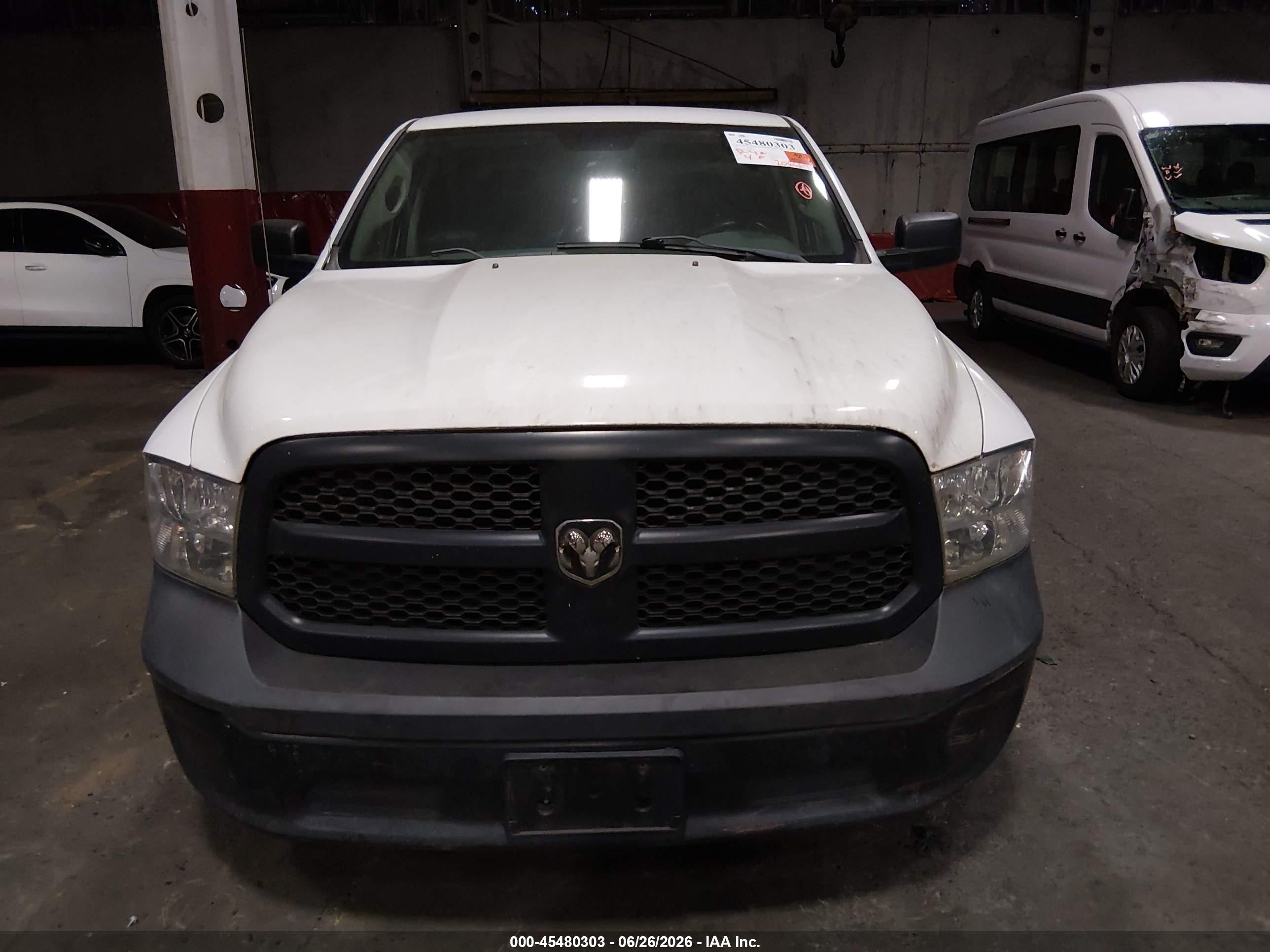 2015 Ram 1500 Tradesman White vin: 1C6RR7ST6FS766476