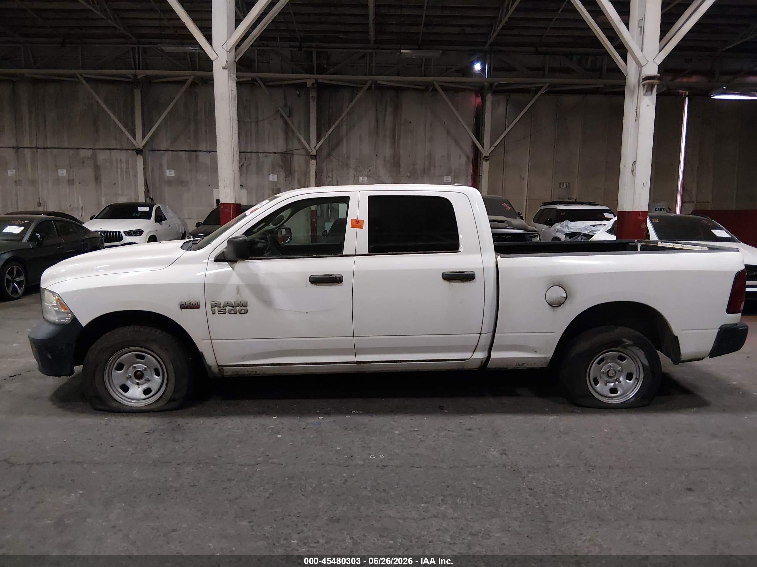 2015 Ram 1500 Tradesman White vin: 1C6RR7ST6FS766476