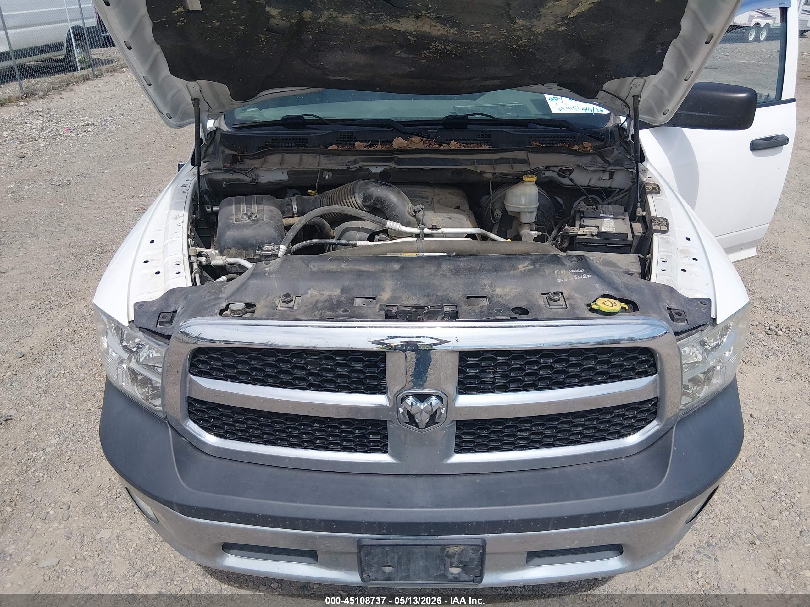 2014 Ram 1500 St White vin: 1C6RR7ST8ES325818