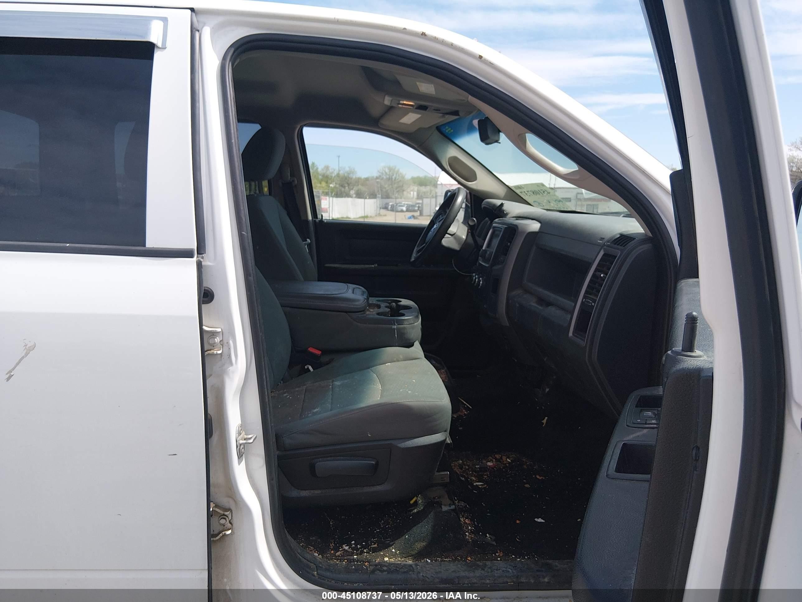 2014 Ram 1500 St White vin: 1C6RR7ST8ES325818