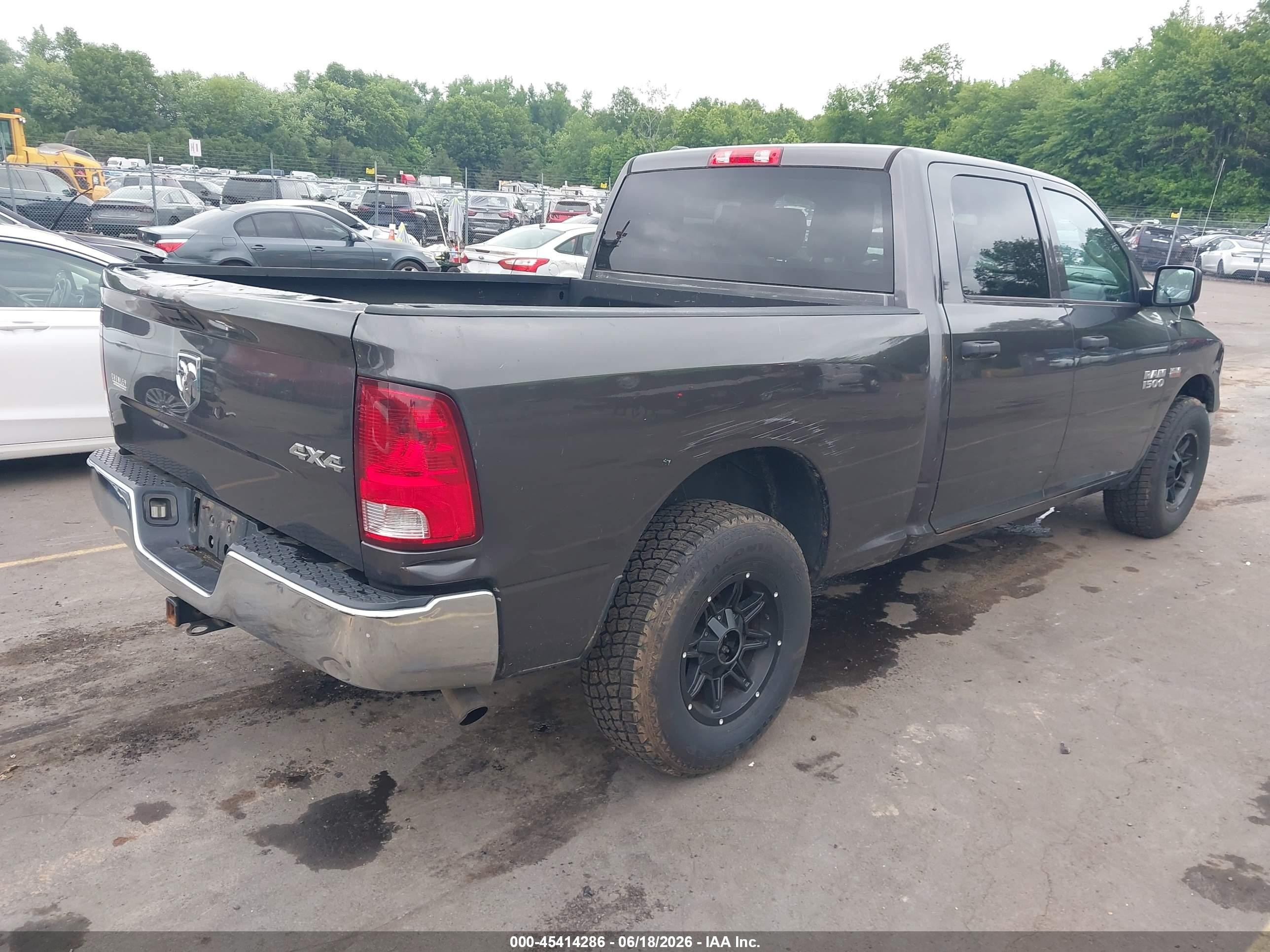 2014 Ram 1500 Tradesman Gray vin: 1C6RR7ST8ES331246