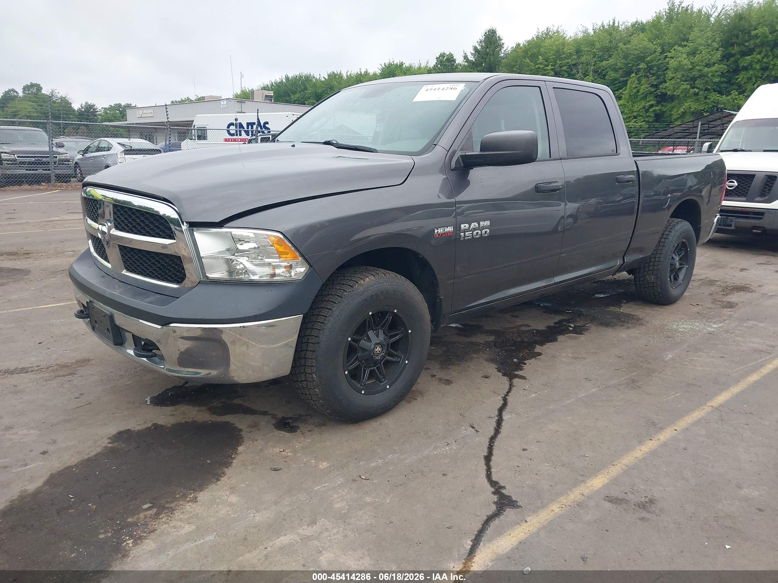 2014 Ram 1500 Tradesman Gray vin: 1C6RR7ST8ES331246