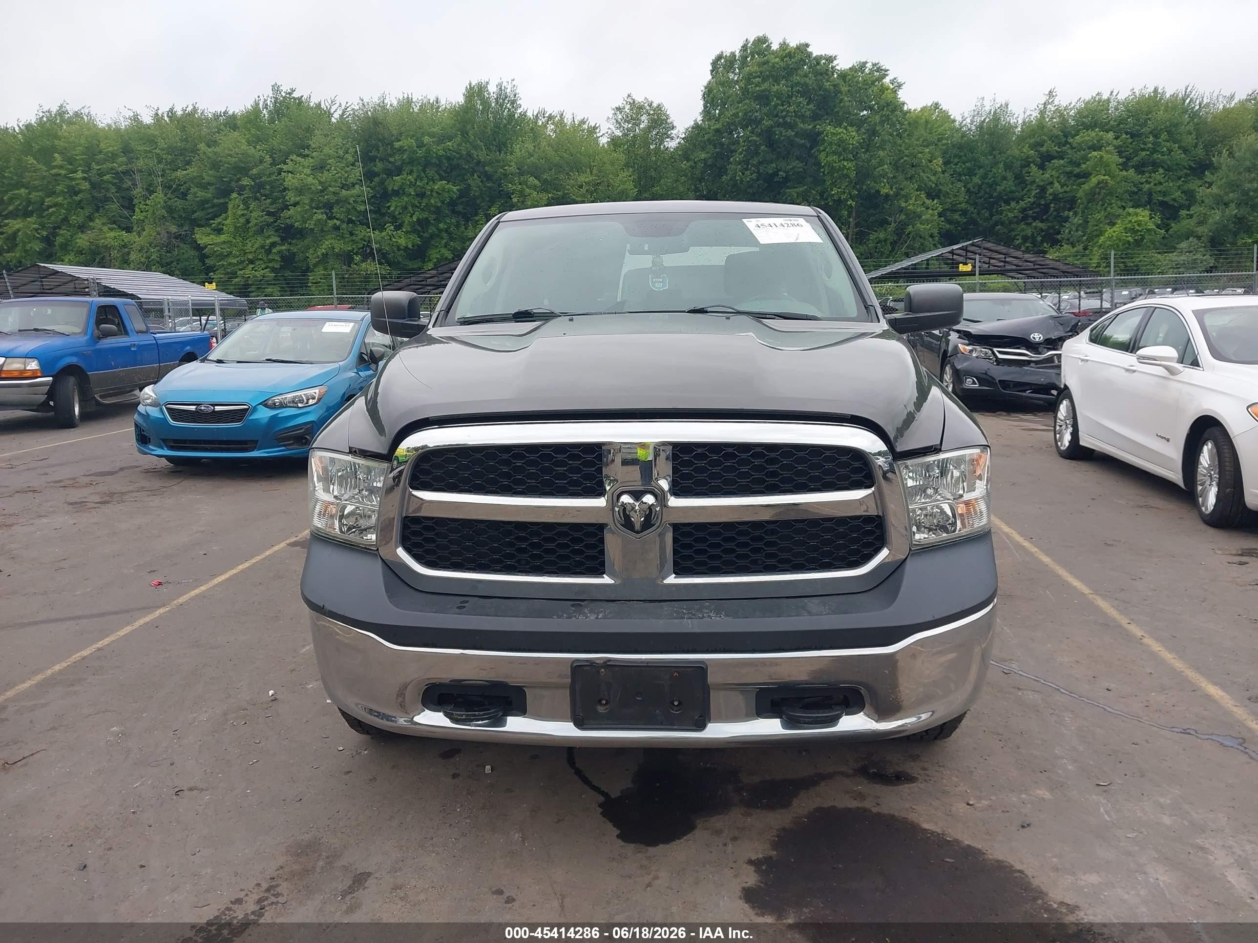 2014 Ram 1500 Tradesman Gray vin: 1C6RR7ST8ES331246