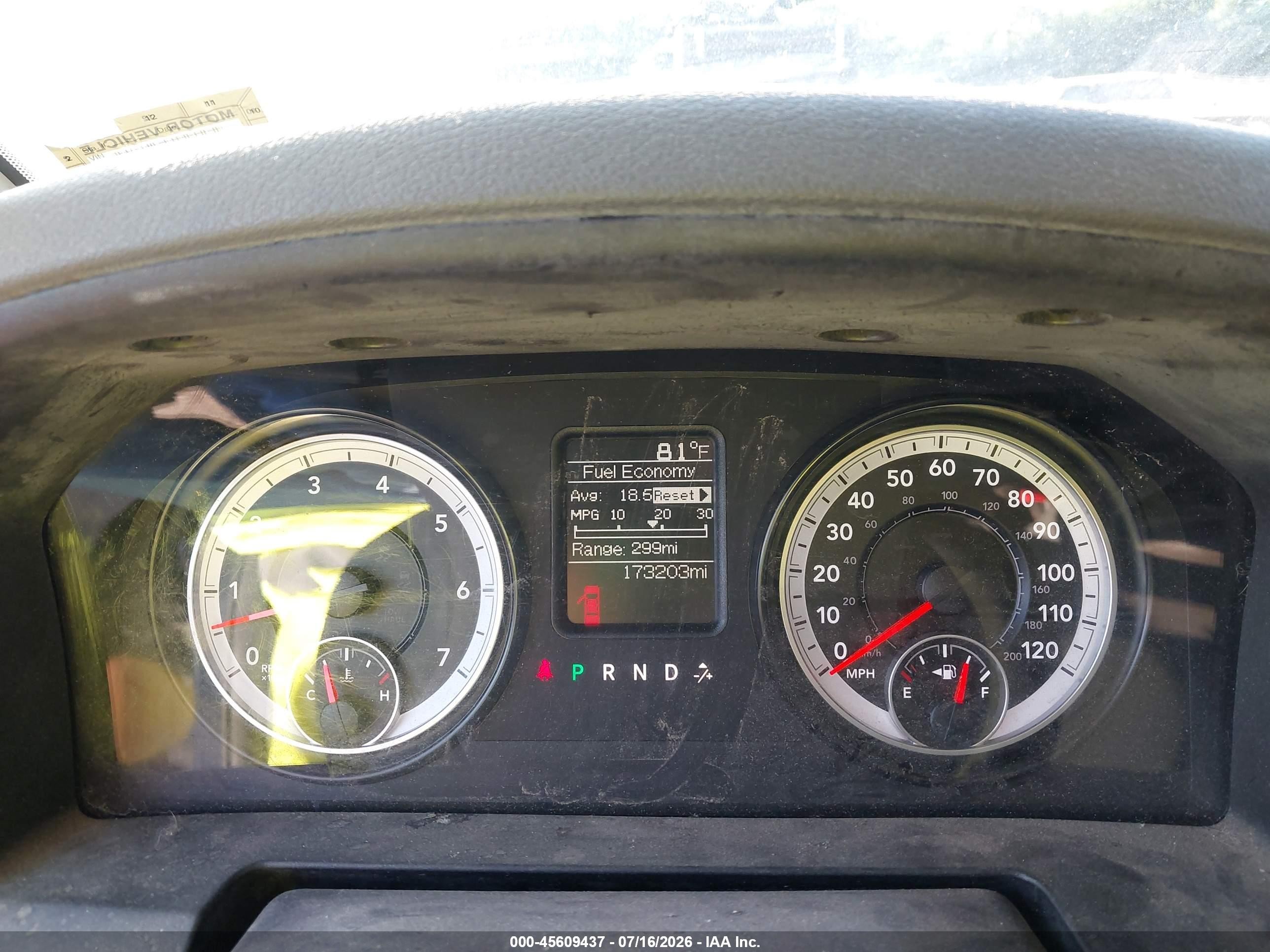 2015 Ram 1500 Tradesman Blue vin: 1C6RR7ST9FS783997