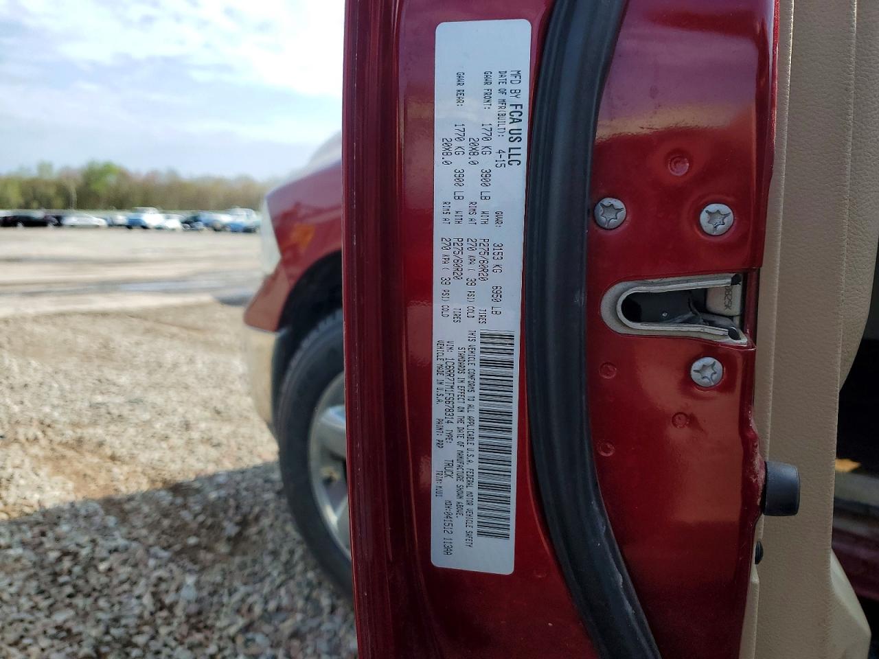 2015 Ram 1500 Maroon vin: 1C6RR7TM1FS678314