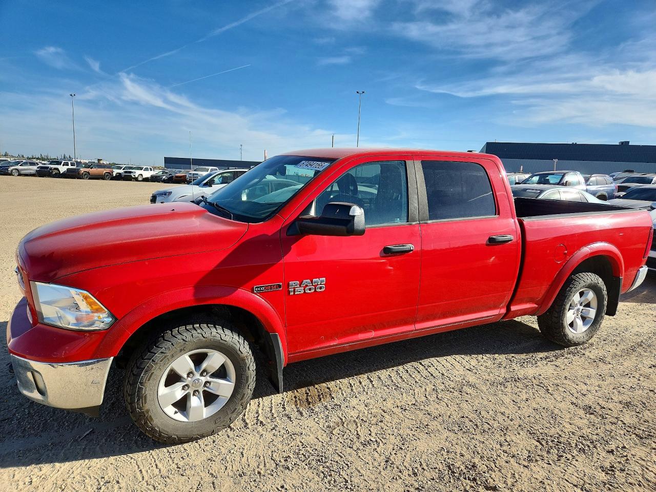 2015 Ram 1500 Slt Red vin: 1C6RR7TM6FS558945