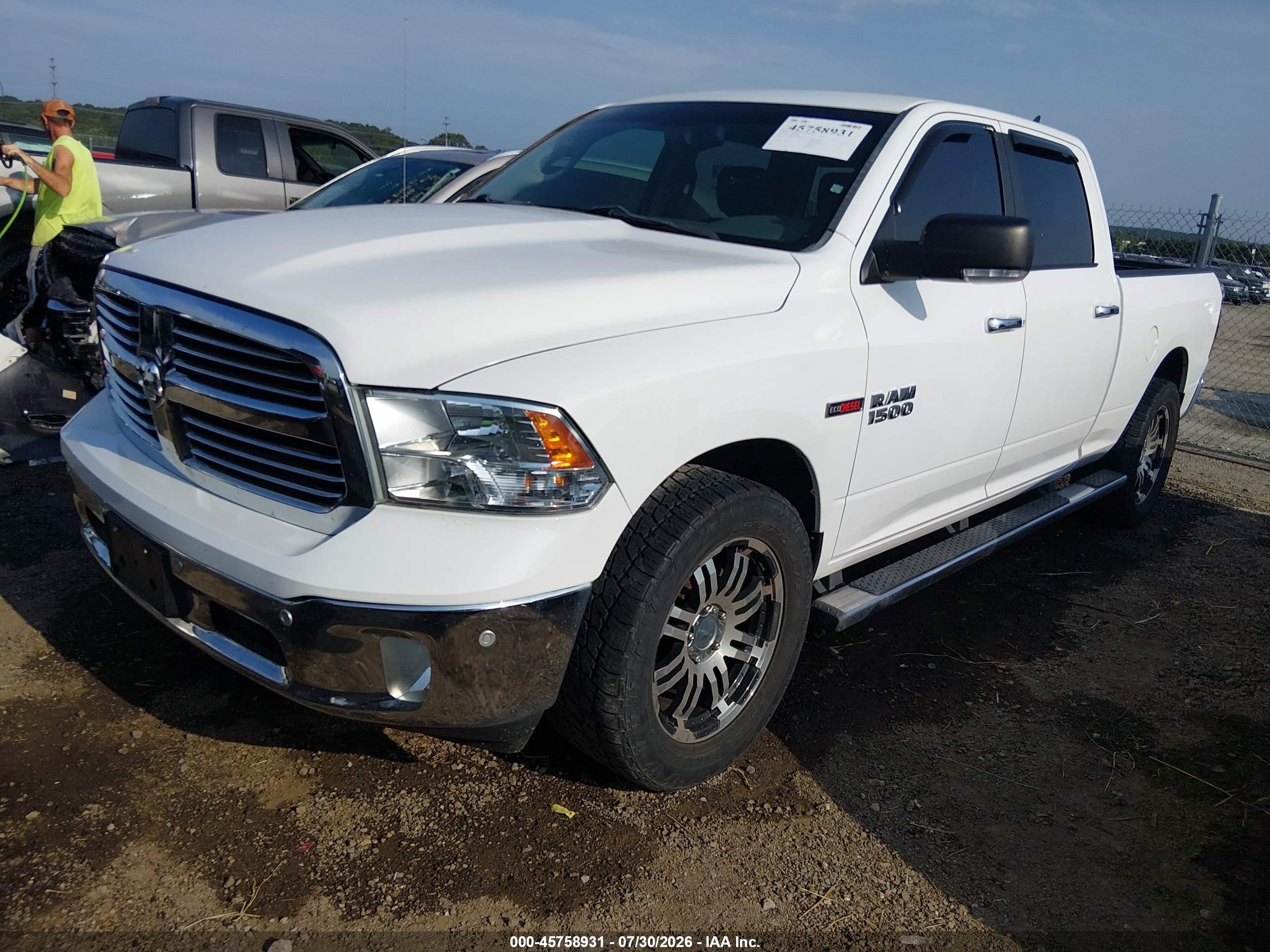 2015 Ram 1500 Lone Star White vin: 1C6RR7TM6FS695710