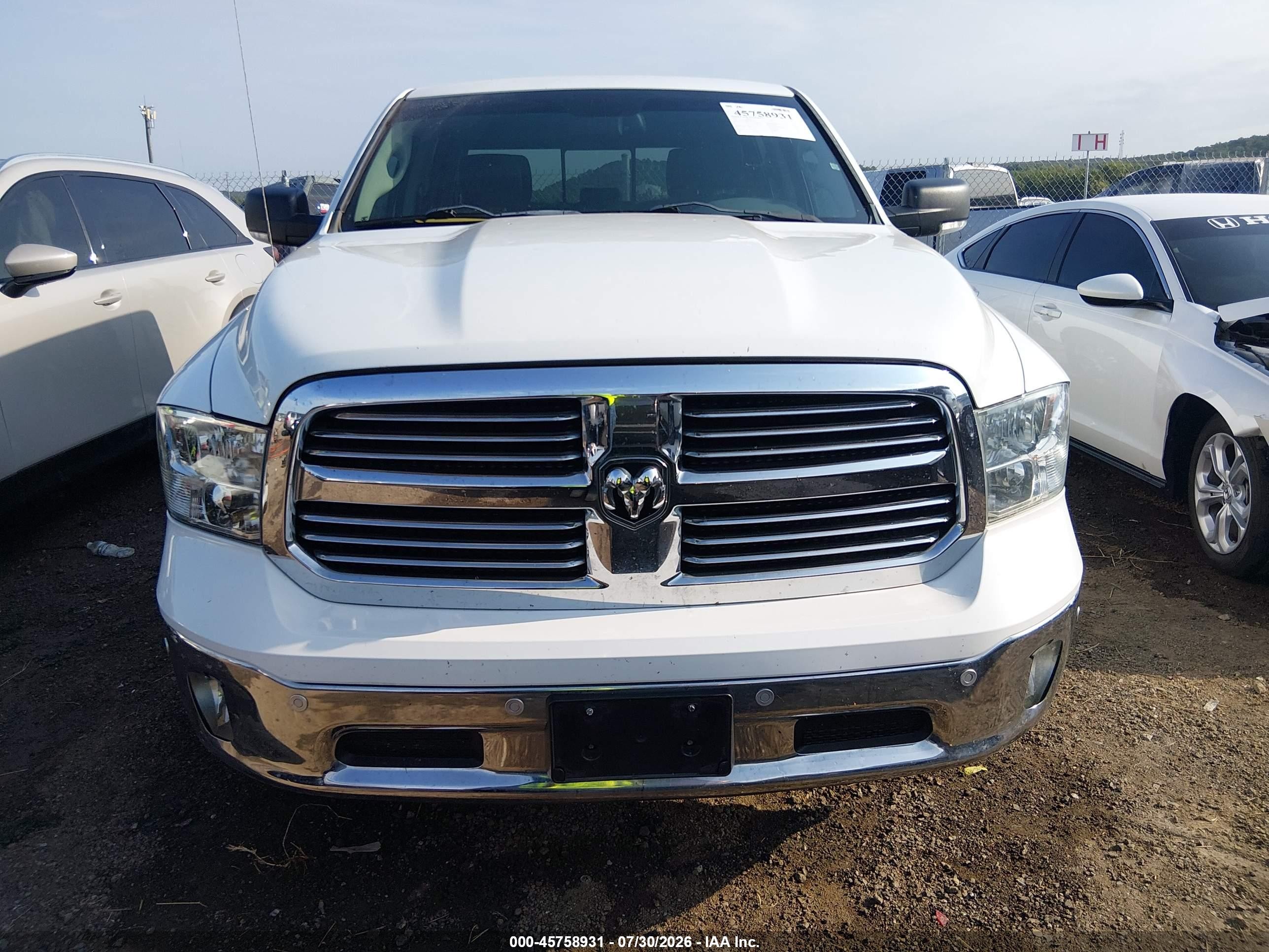 2015 Ram 1500 Lone Star White vin: 1C6RR7TM6FS695710