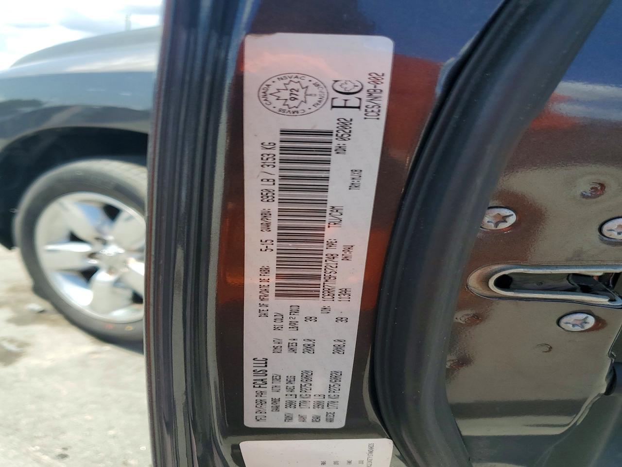 2015 Ram 1500 Slt Gray vin: 1C6RR7TM9FS721748